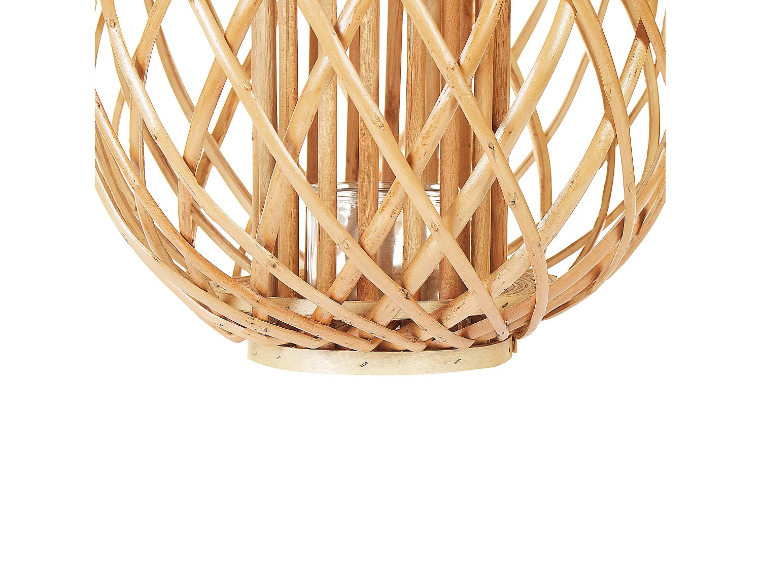 Lanterne SAMOA Bois de saule 41 cm Naturel