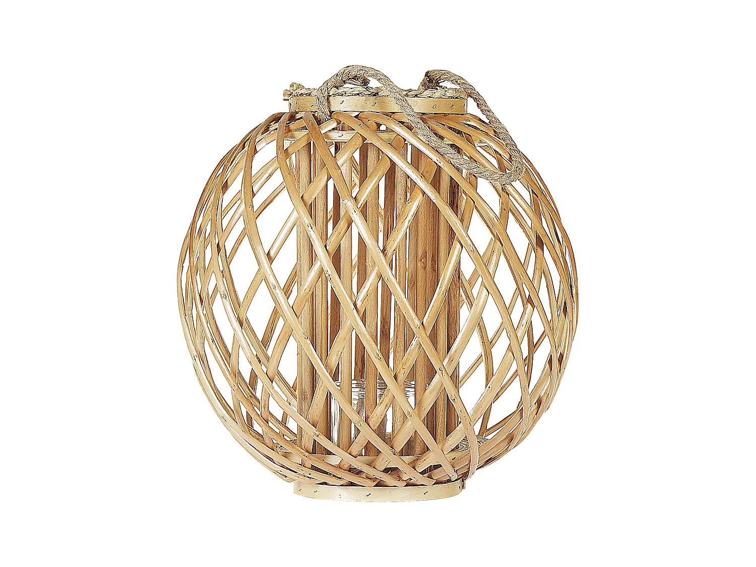 Lanterne SAMOA Bois de saule 41 cm Naturel
