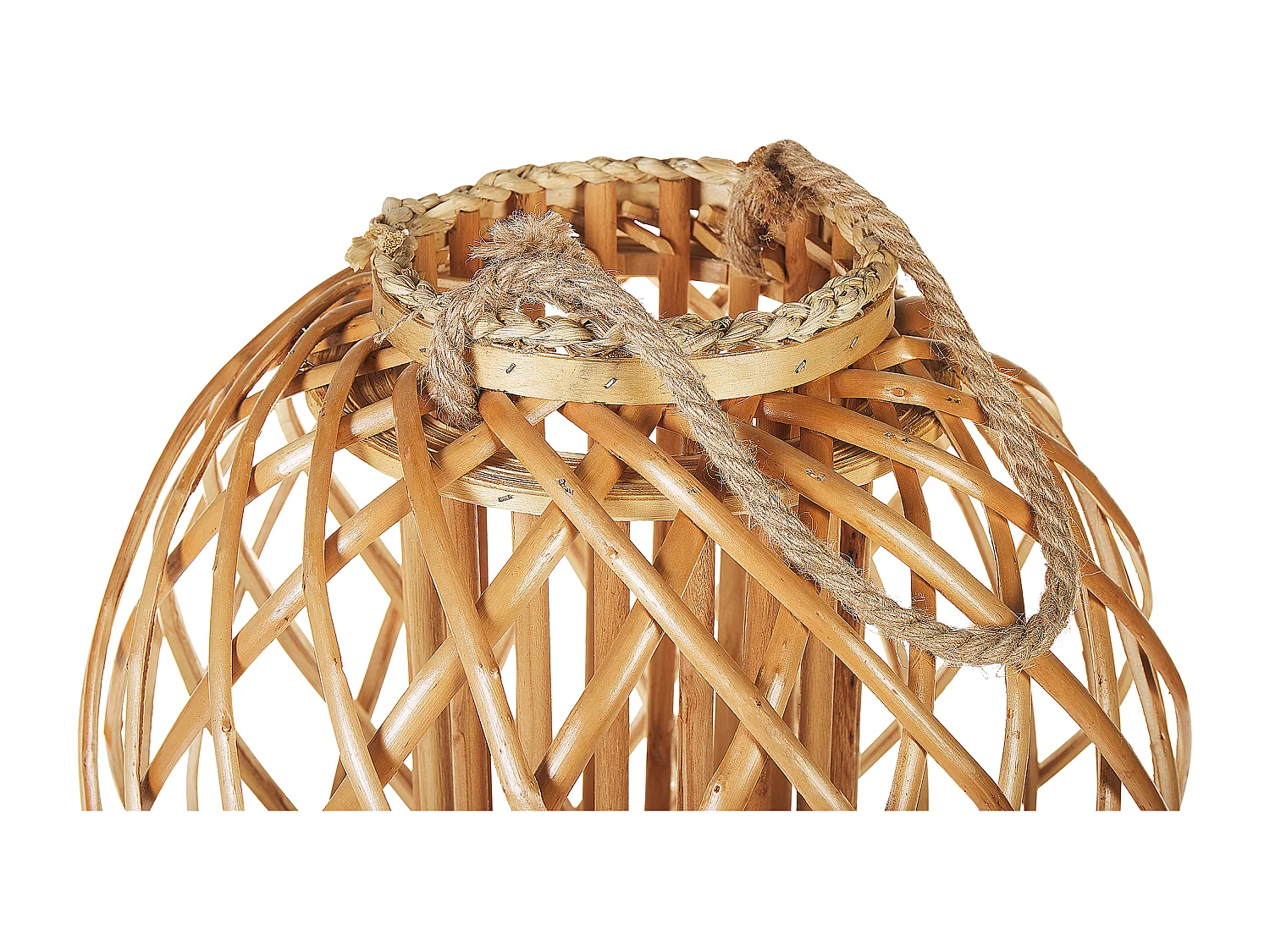 Lanterne de jardin Lanterne SAMOA Bois de saule 41 cm Naturel