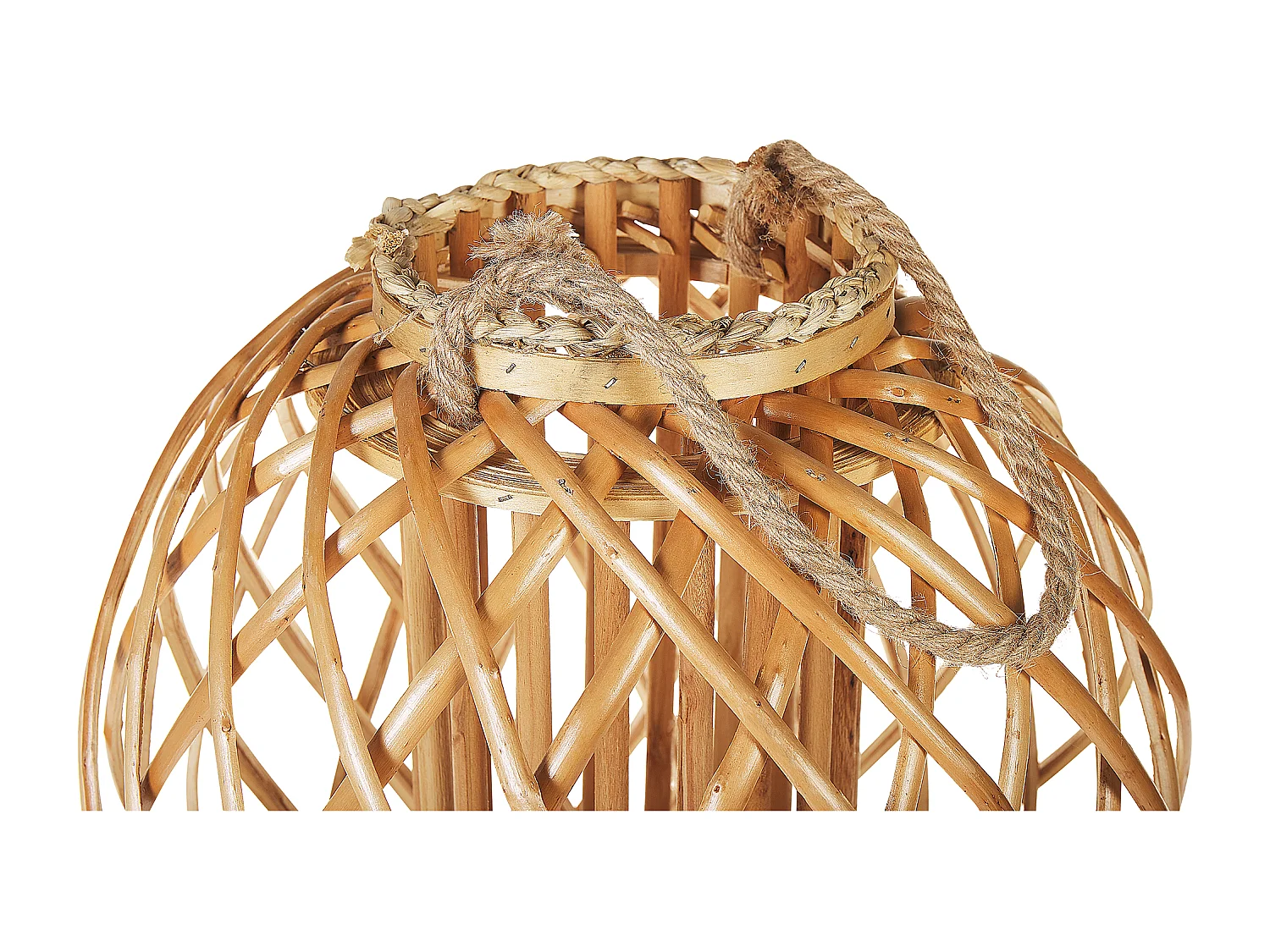 Lanterne SAMOA Bois de saule 41 cm Naturel