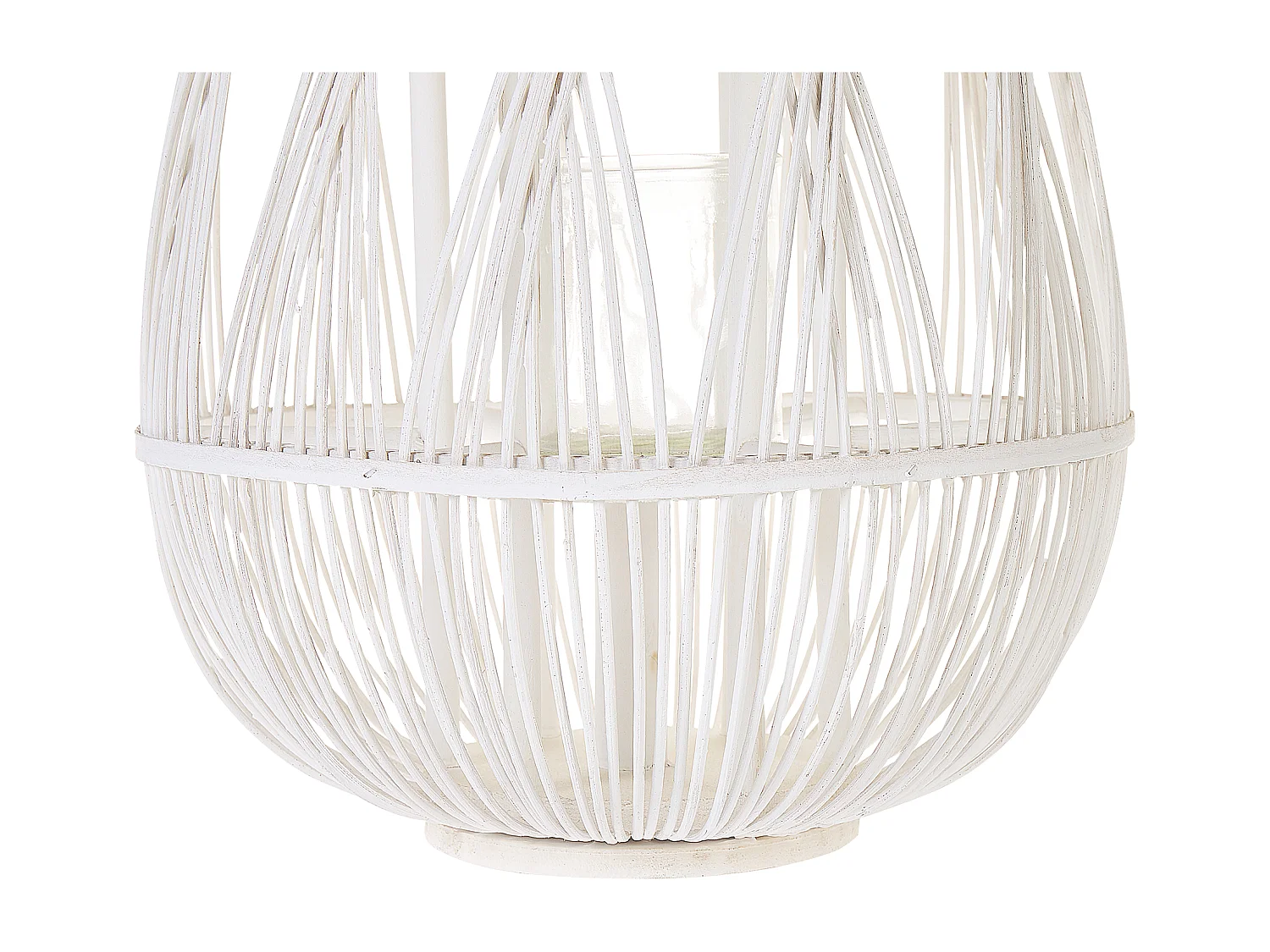 Lanterna TONGA Legno di bambù 56 cm Bianco