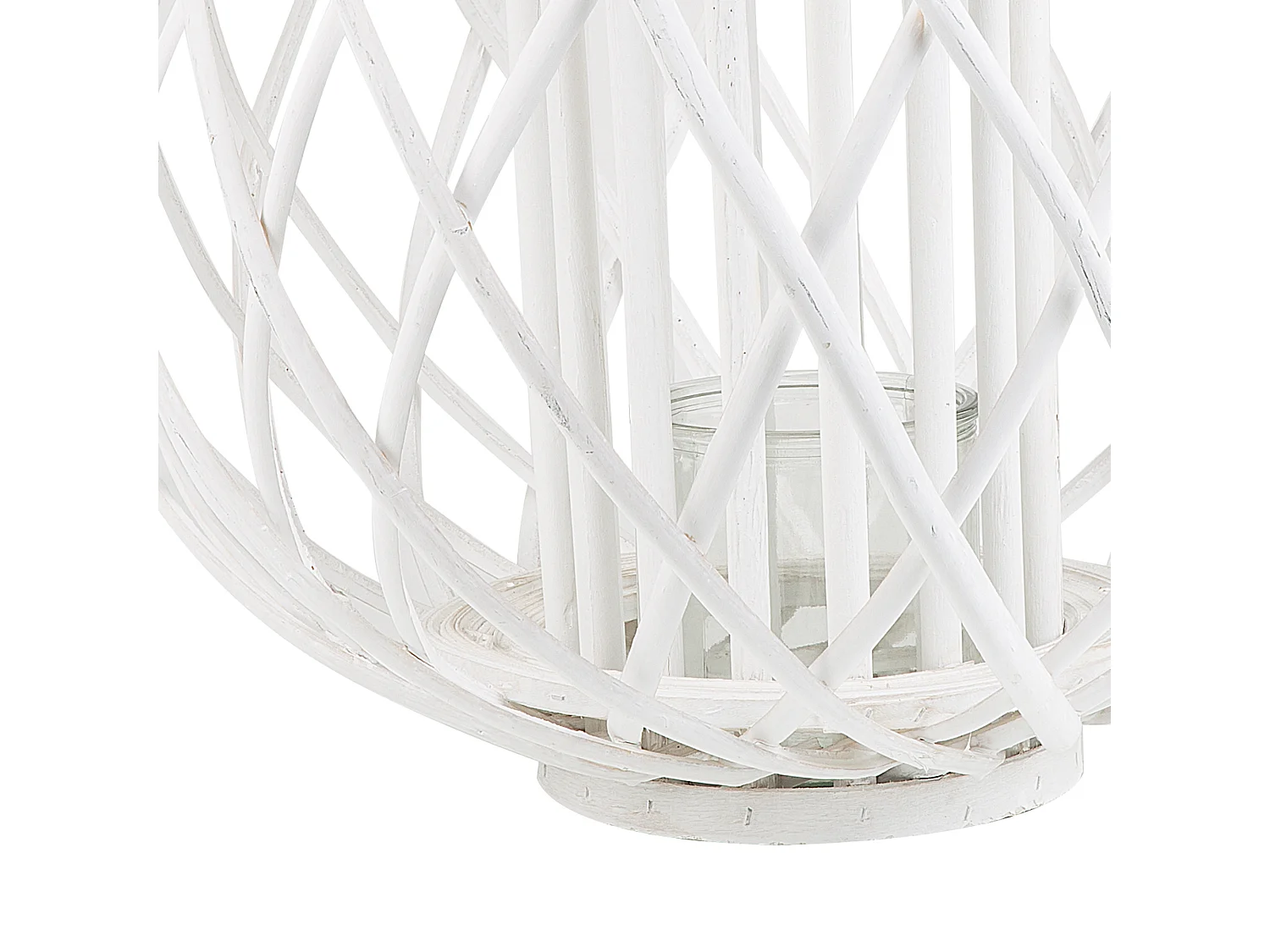 Lantaarn SAMOA Hout 41 cm Wit