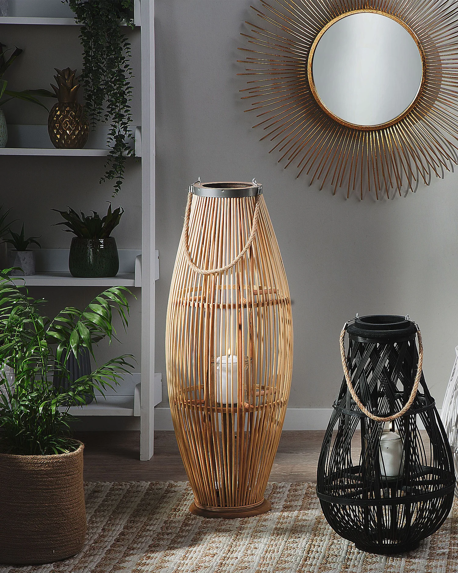 Lanterne TAHITI Bambou 84 cm Naturel