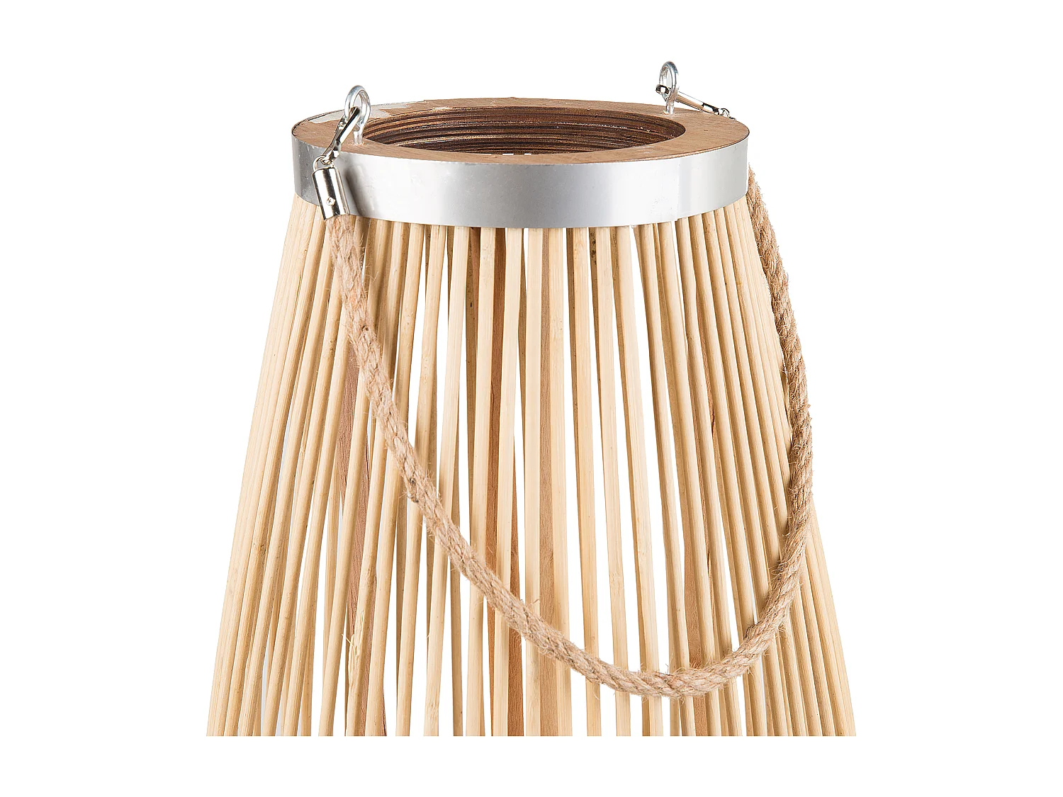 Lanterne de jardin Lanterne TAHITI Bambou 84 cm Naturel