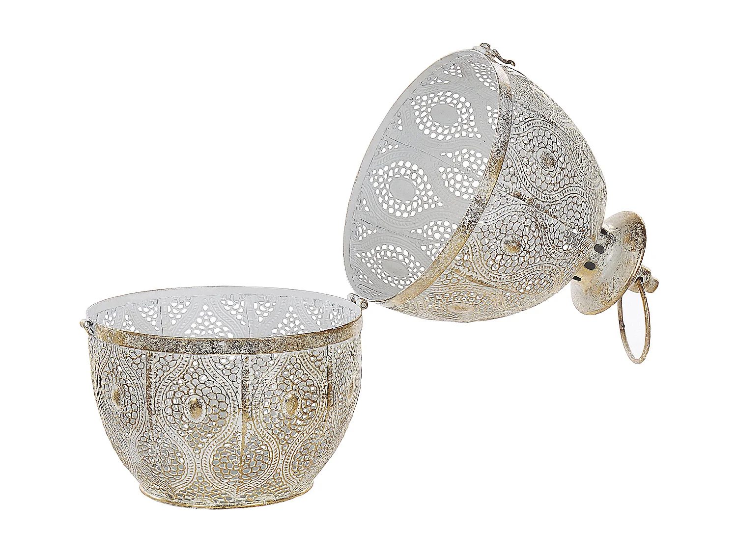 Lanterna AMORGOS Metallo 34 cm Oro