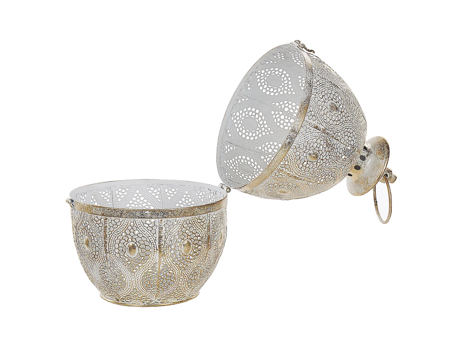 Lanterna AMORGOS Metallo 34 cm Oro