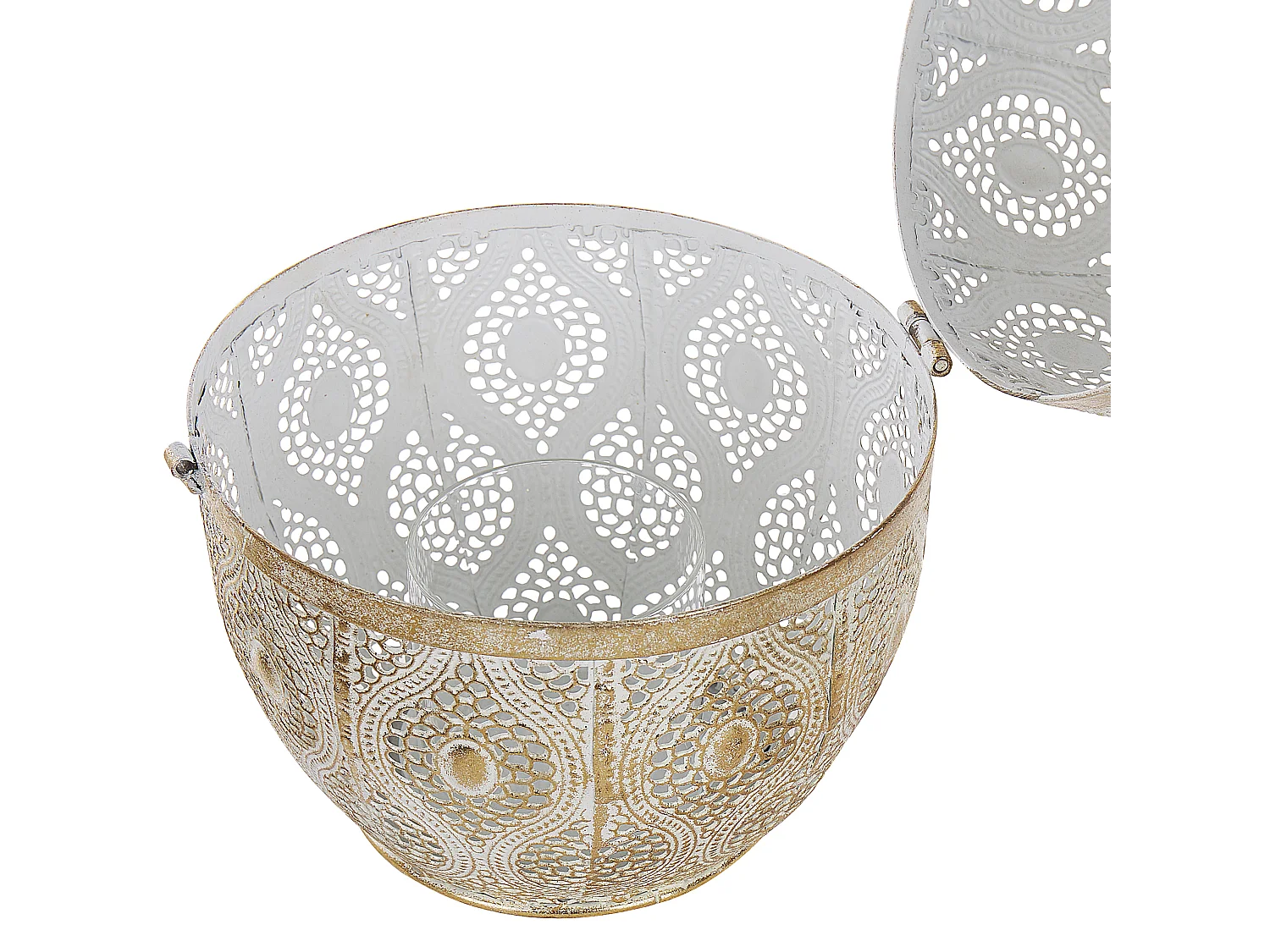 Lanterne AMORGOS Métal 34 cm Doré