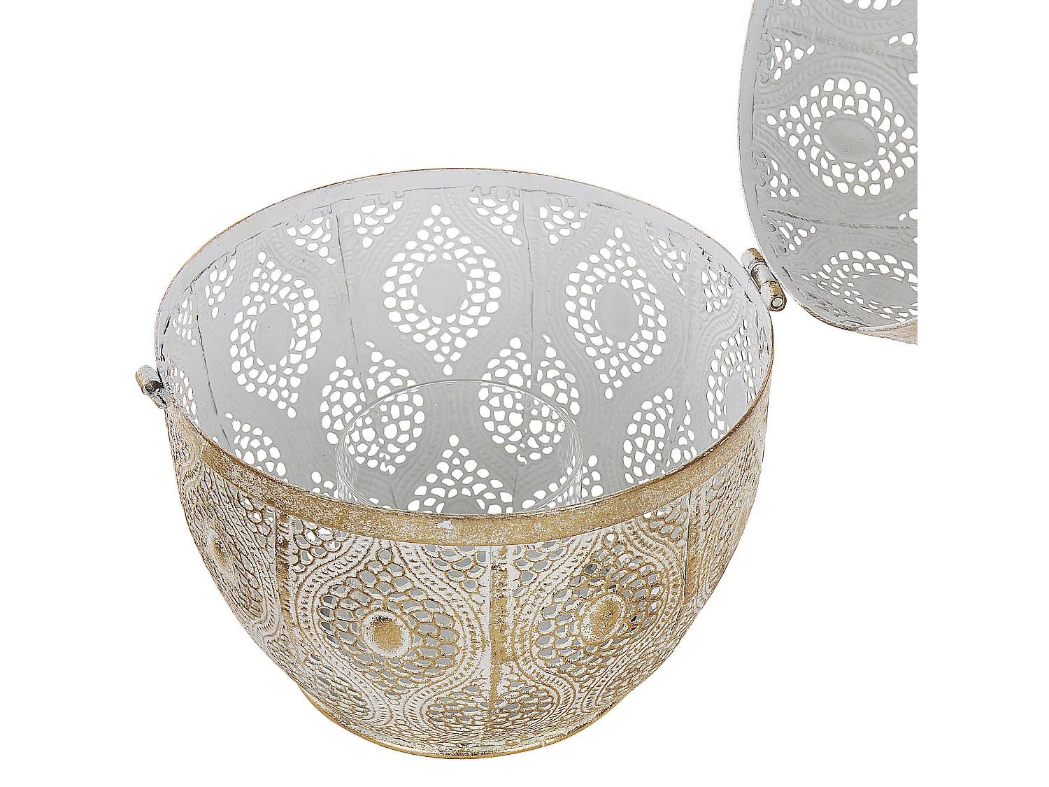 Lanterne AMORGOS Métal 34 cm Doré