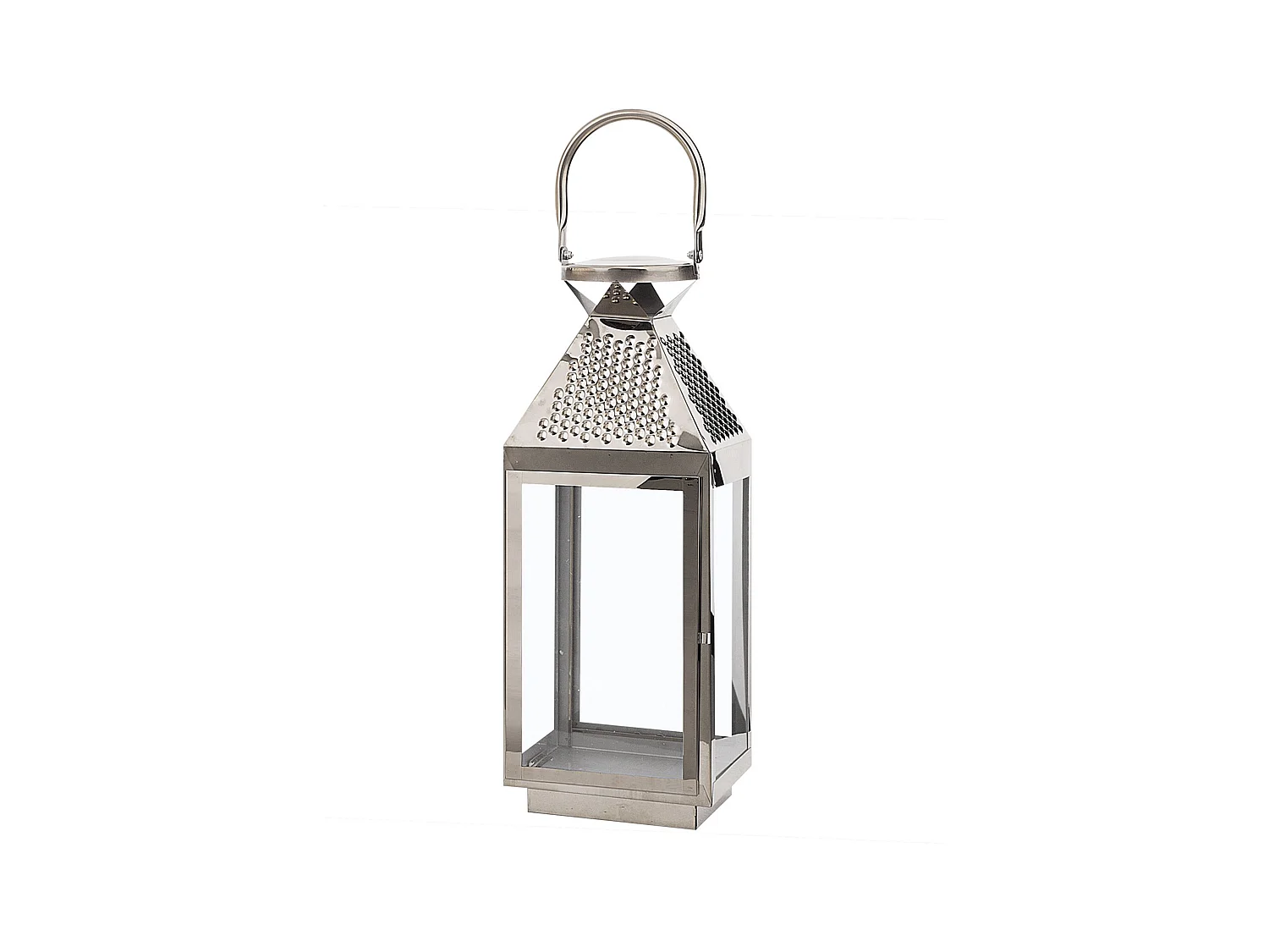 Lanterne BALI Acier inox 40 cm Argenté