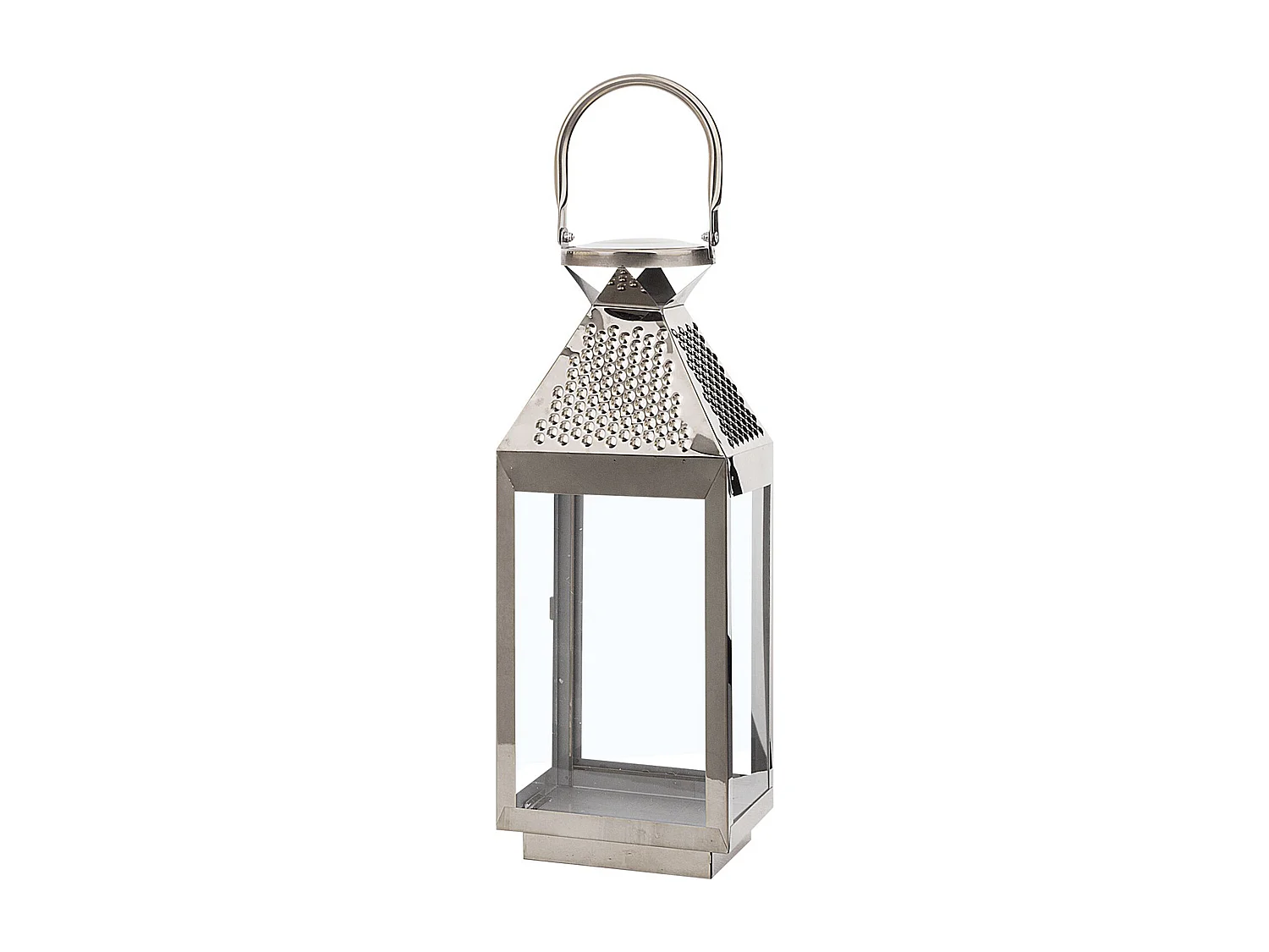 Lanterne de jardin Lanterne BALI Acier inox 40 cm Argenté