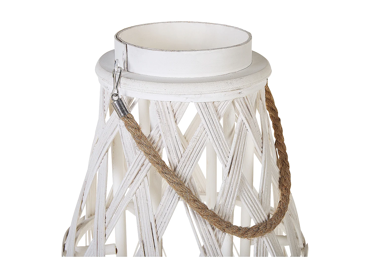 Lanterne TONGA Bambou 77 cm Blanc