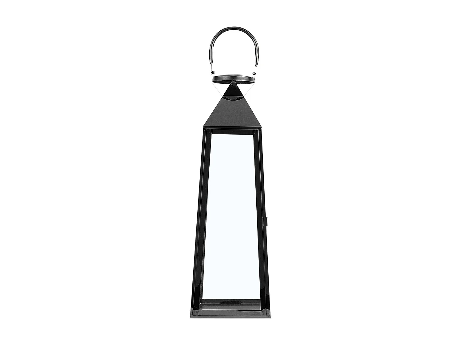 Lanterne CRETE Acier inox 42 cm Noir