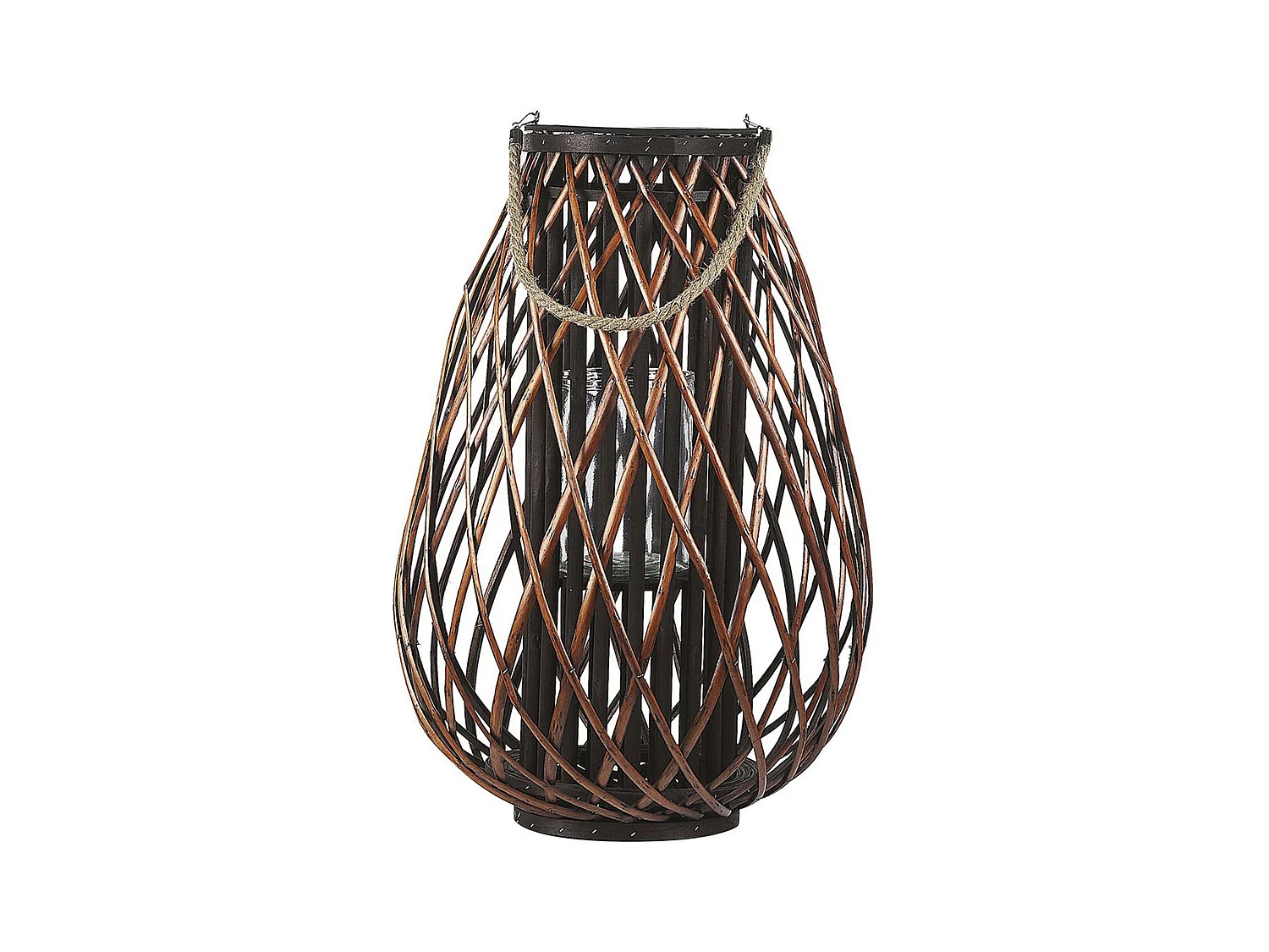Lanterne KIUSIU Bois de saule 60 cm Marron