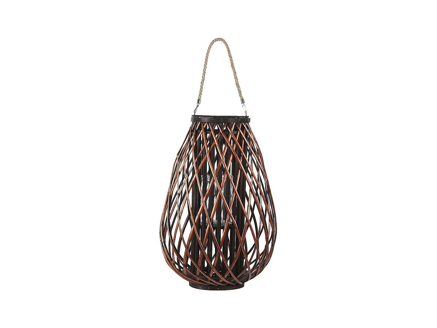 Lanterna KIUSIU Legno 60 cm Marrone
