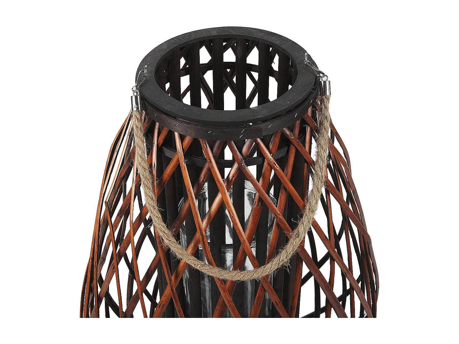 Lantaarn KIUSIU Hout 60 cm Bruin