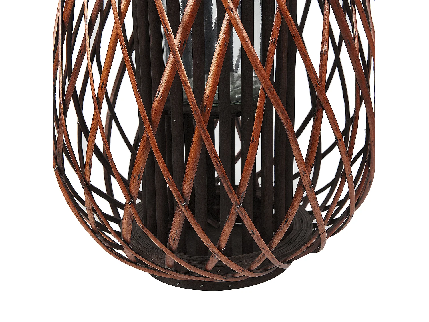 Lampion KIUSIU Drewno 60 cm Brązowy