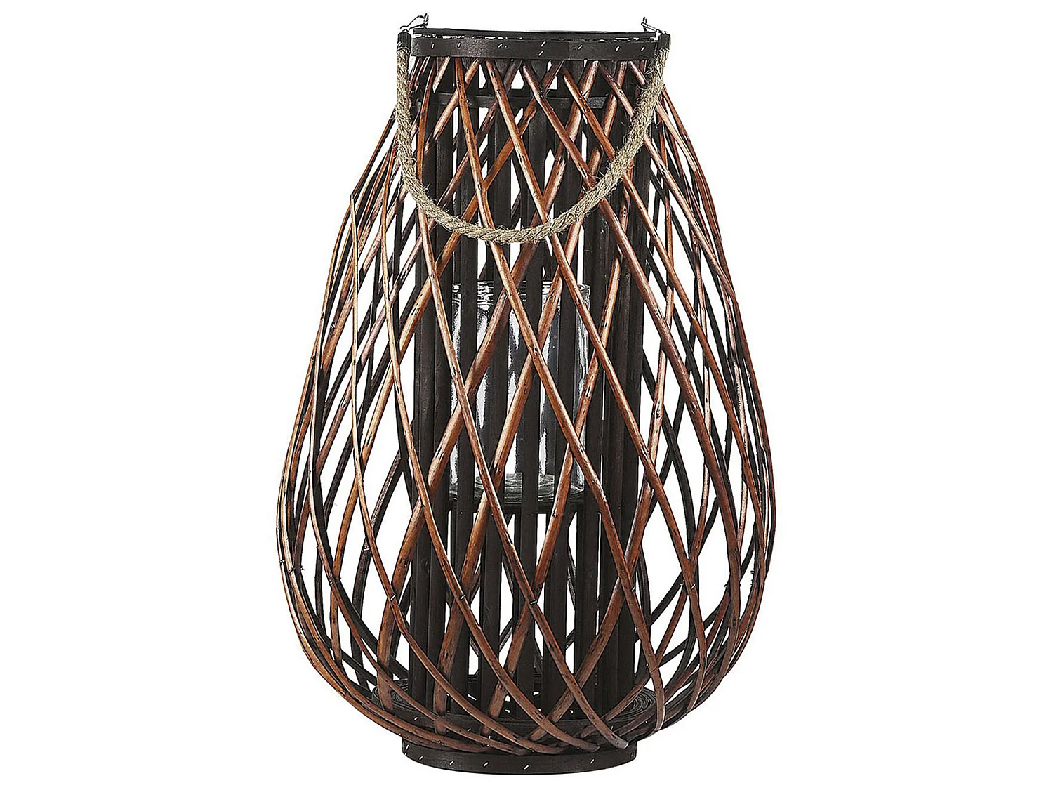 Lanterne KIUSIU Bois 60 cm Marron