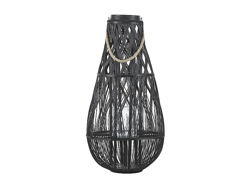 Lanterne TONGA Bambou 77 cm Noir