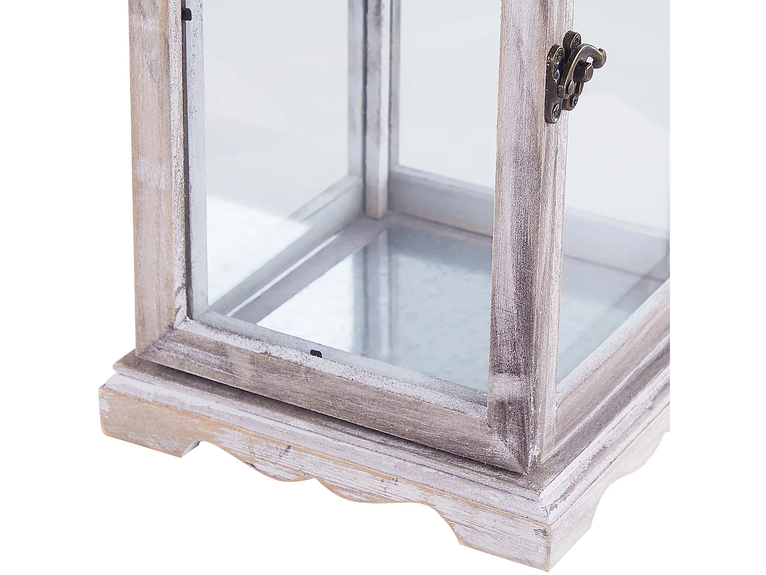 Lantaarn SAMAR Hout 47 cm Wit