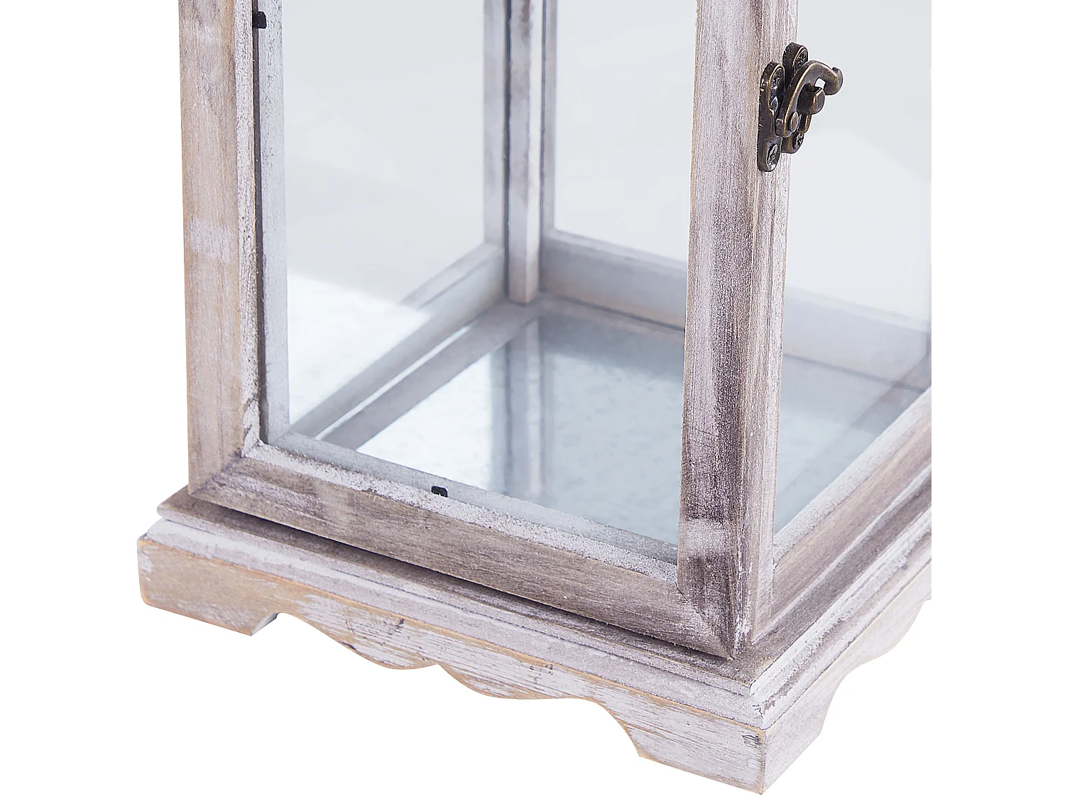 Lampion SAMAR Drewno 47 cm Biały