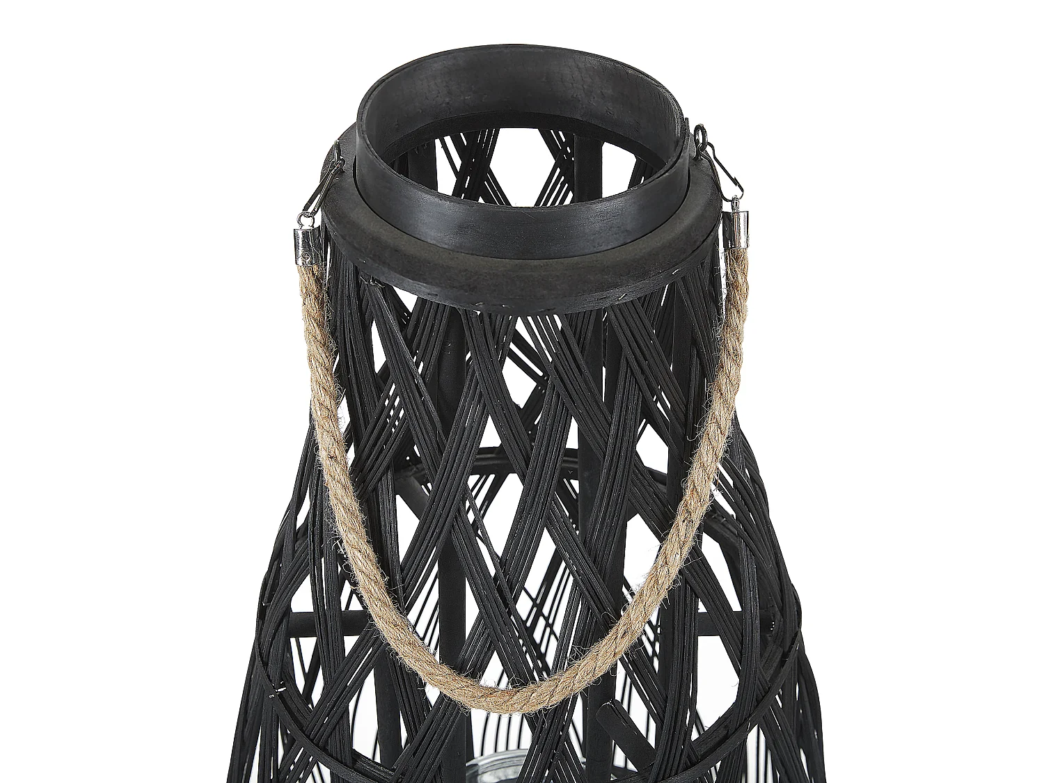 Lanterne TONGA Bambou 56 cm Noir