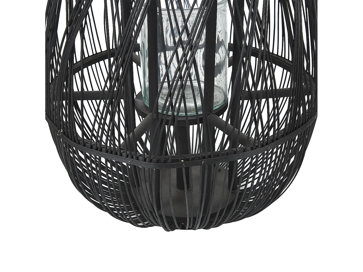 Lanterne TONGA Bambou 56 cm Noir