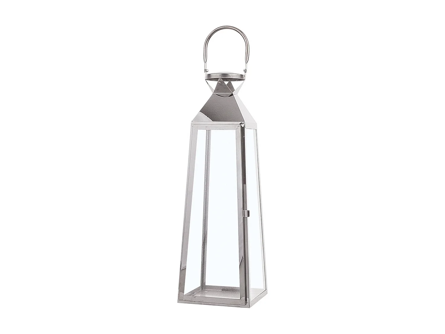 Lanterne CRETE Métal 42 cm Argenté