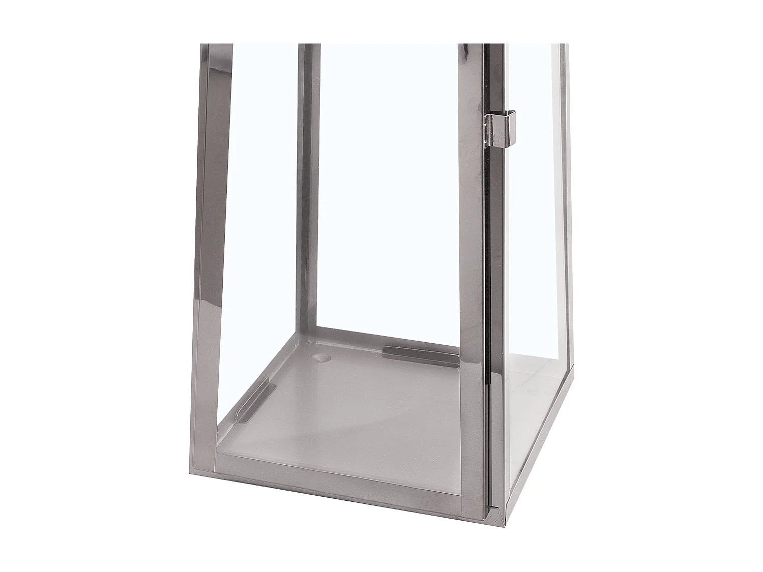 Lanterne CRETE Métal 42 cm Argenté