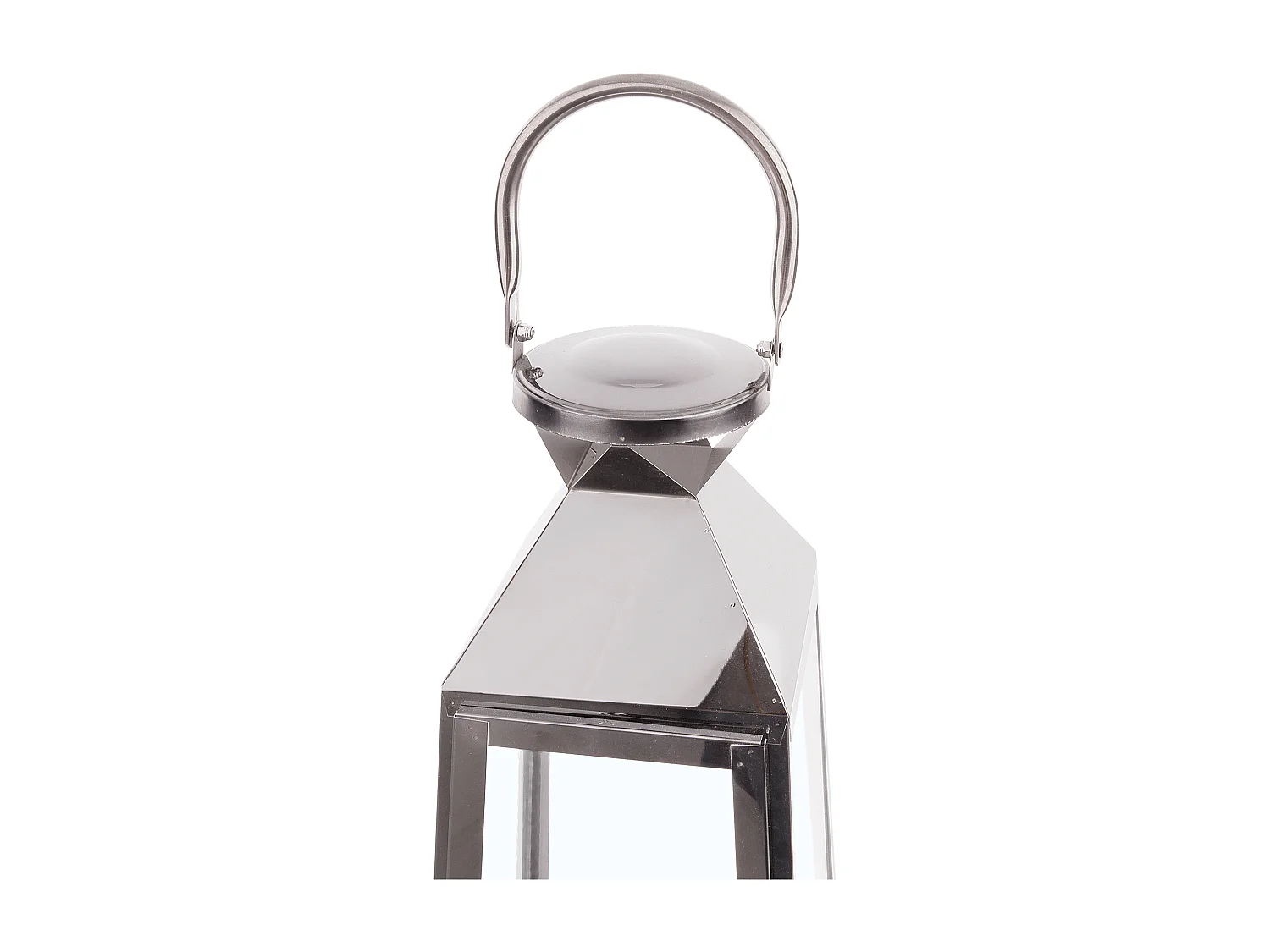 Lanterne CRETE Métal 42 cm Argenté