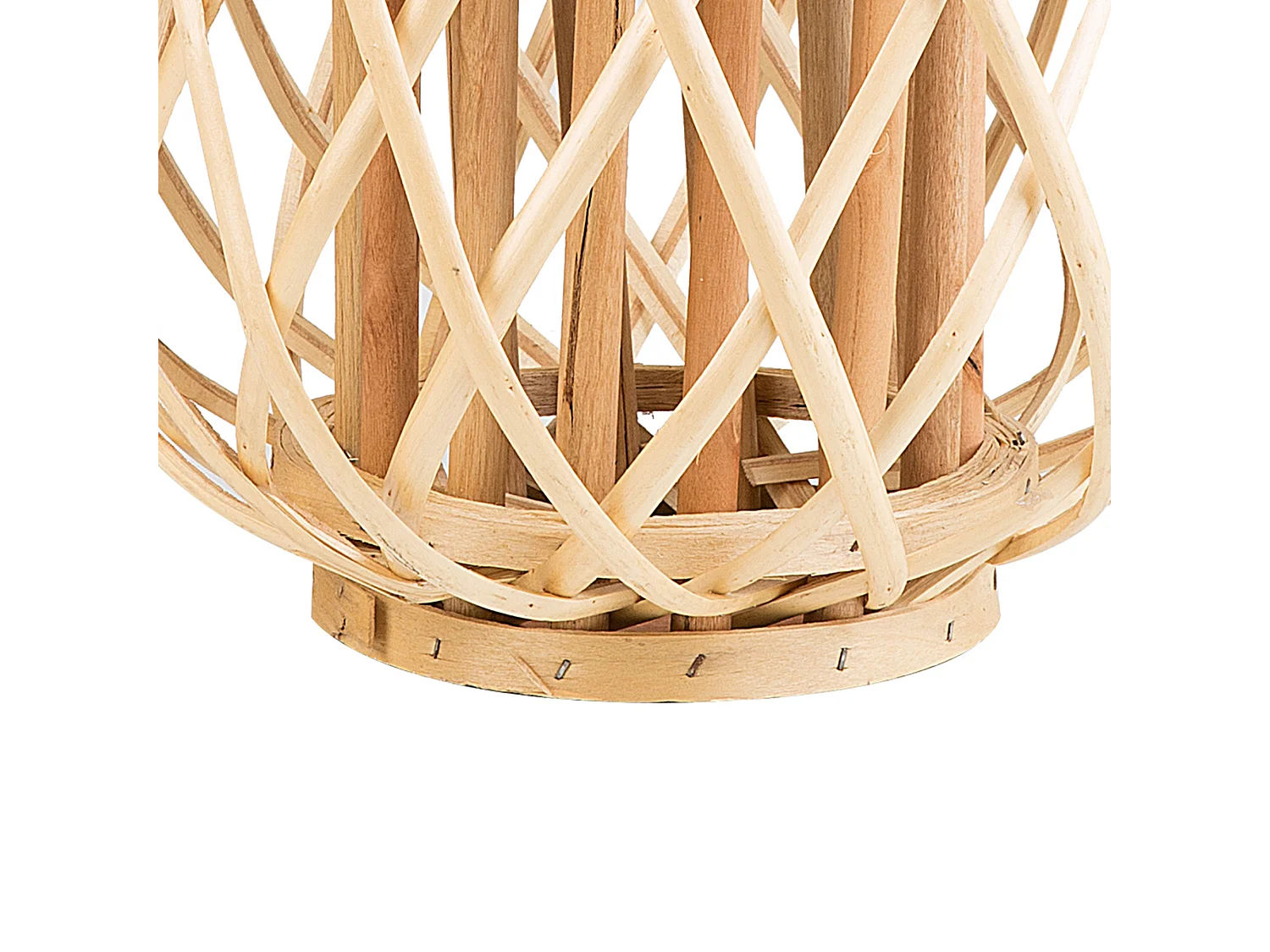 Lampion MAURITIUS Drewno 30 cm Naturalny