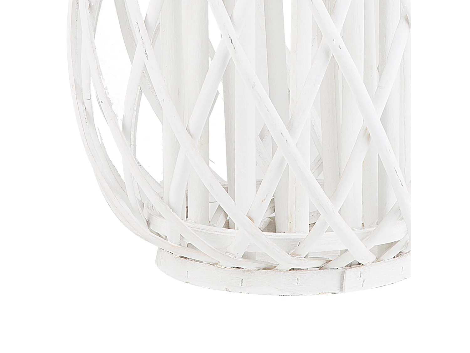 Lantaarn MAURITIUS Hout 40 cm Wit