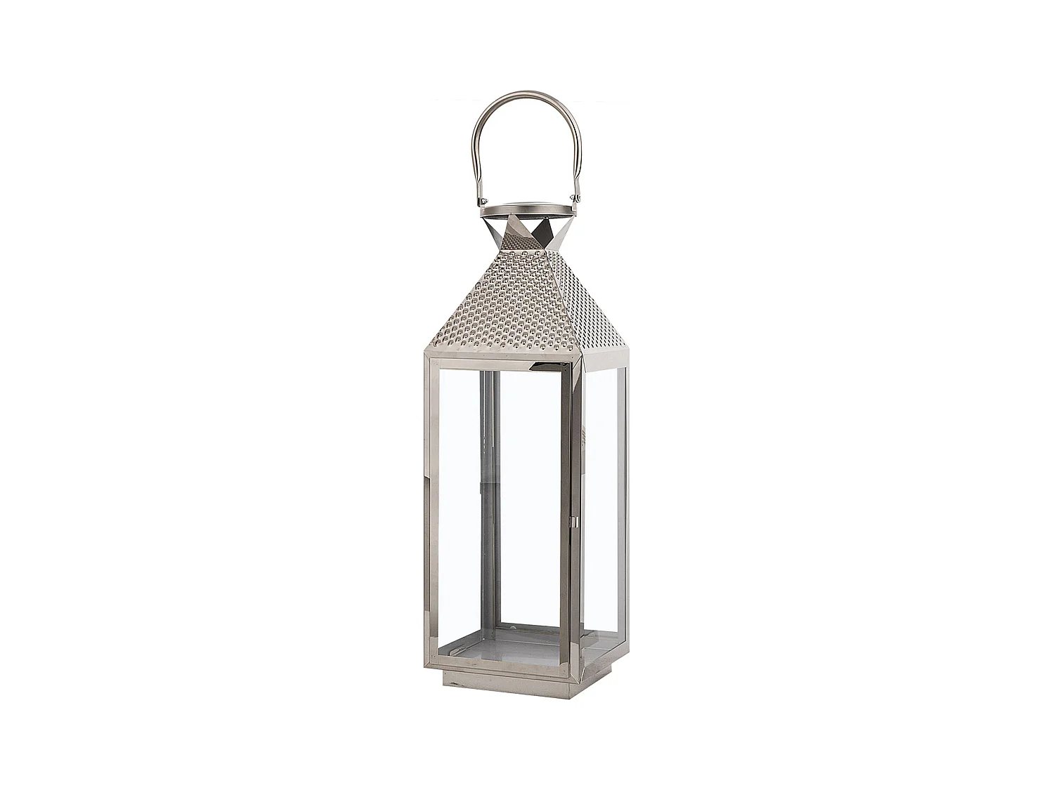 Lanterne BALI Acier inox 55 cm Argenté