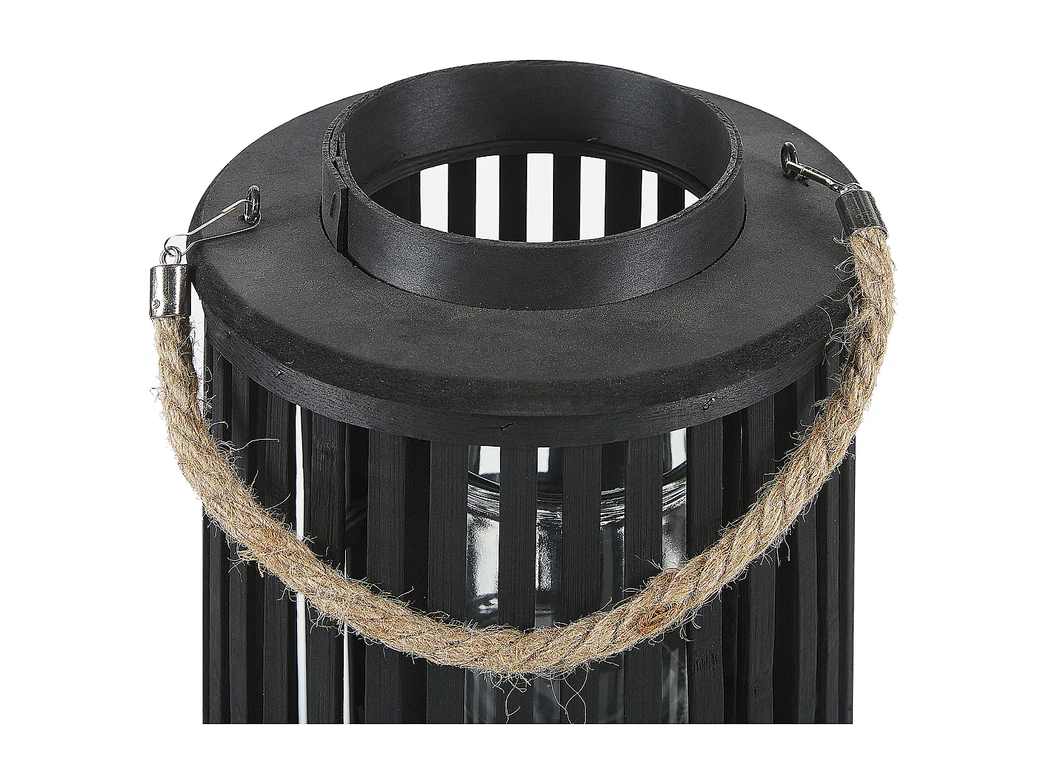 Lanterna LUZON Legno 40 cm Nero