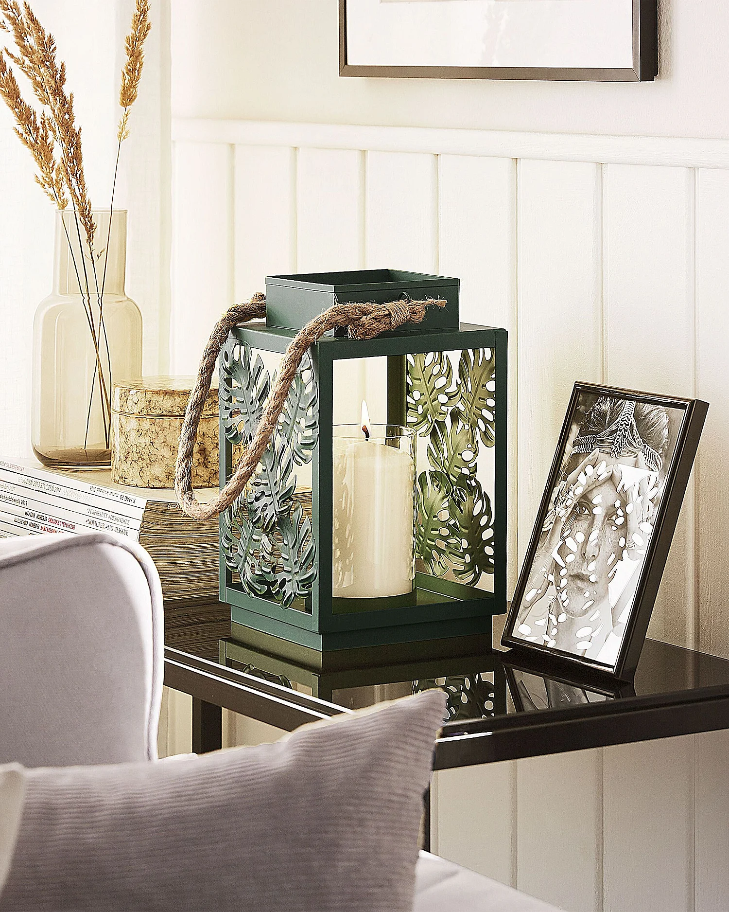 Lanterna UNIMAK Metallo 25 cm Verde