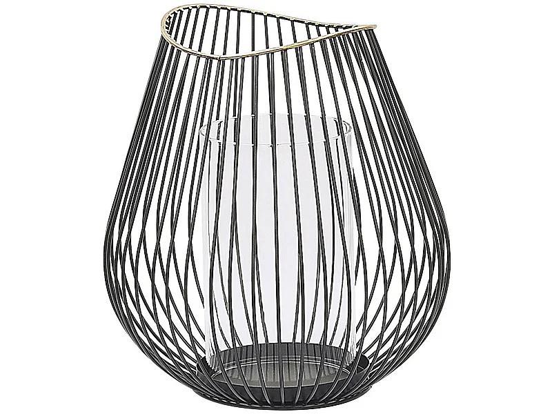 Lanterne THURSTON Métal 22 cm Noir