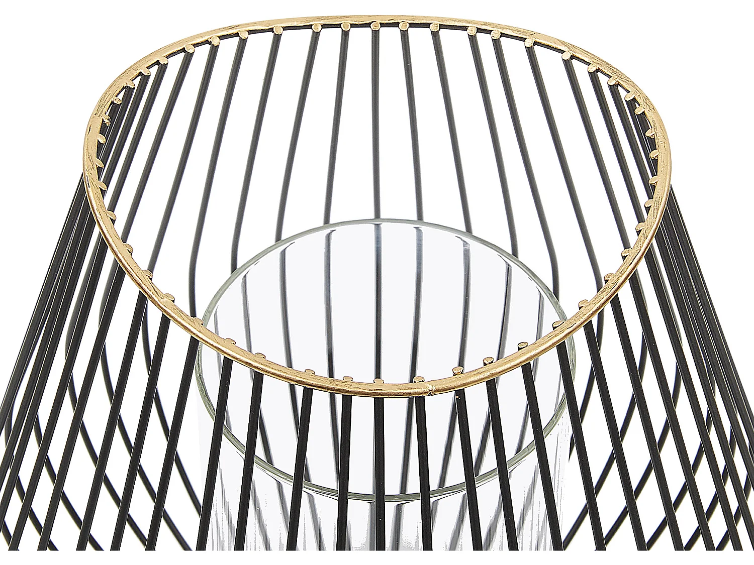 Lampion THURSTON Metal 22 cm Czarny