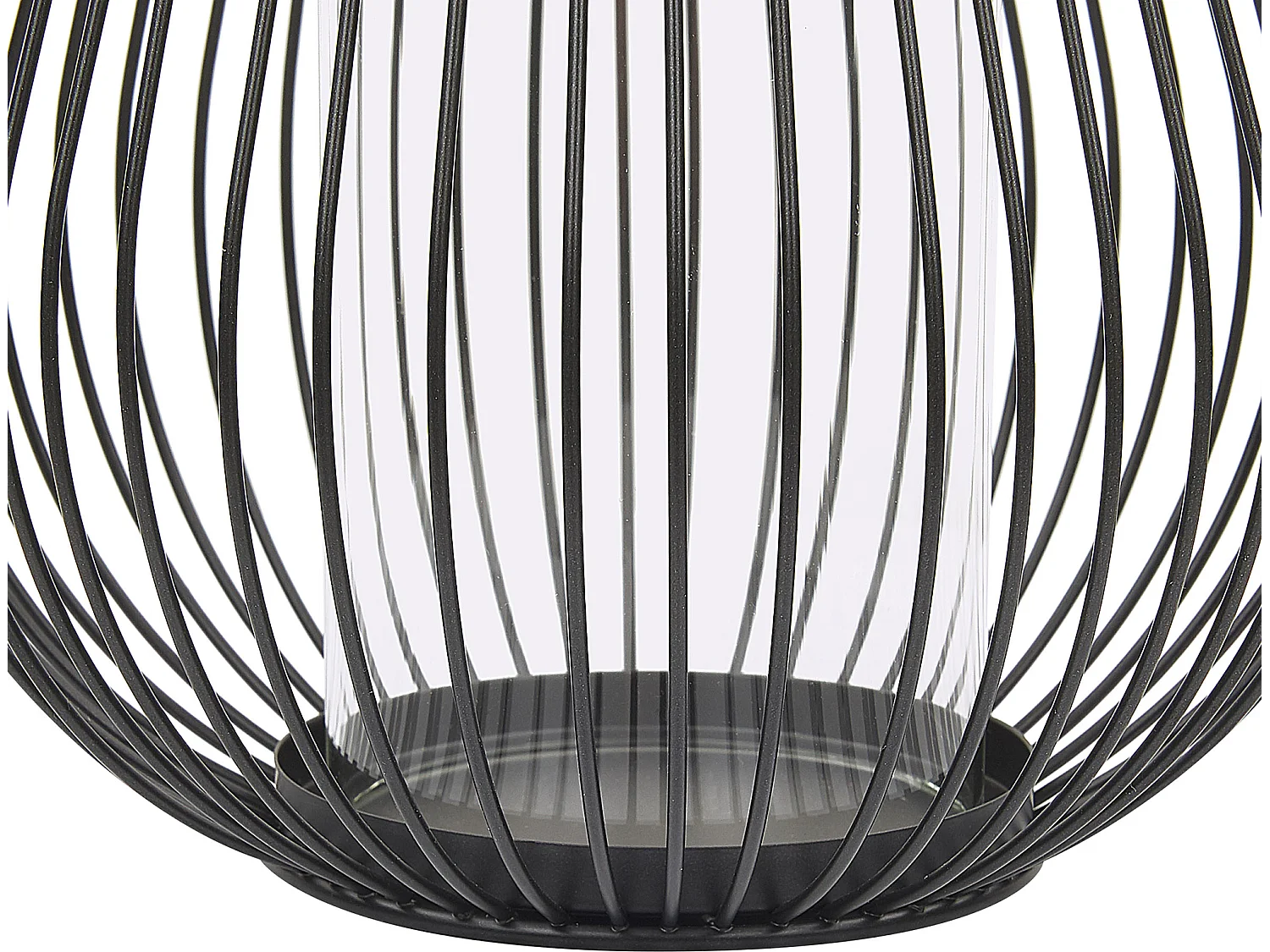 Lampion THURSTON Metal 22 cm Czarny