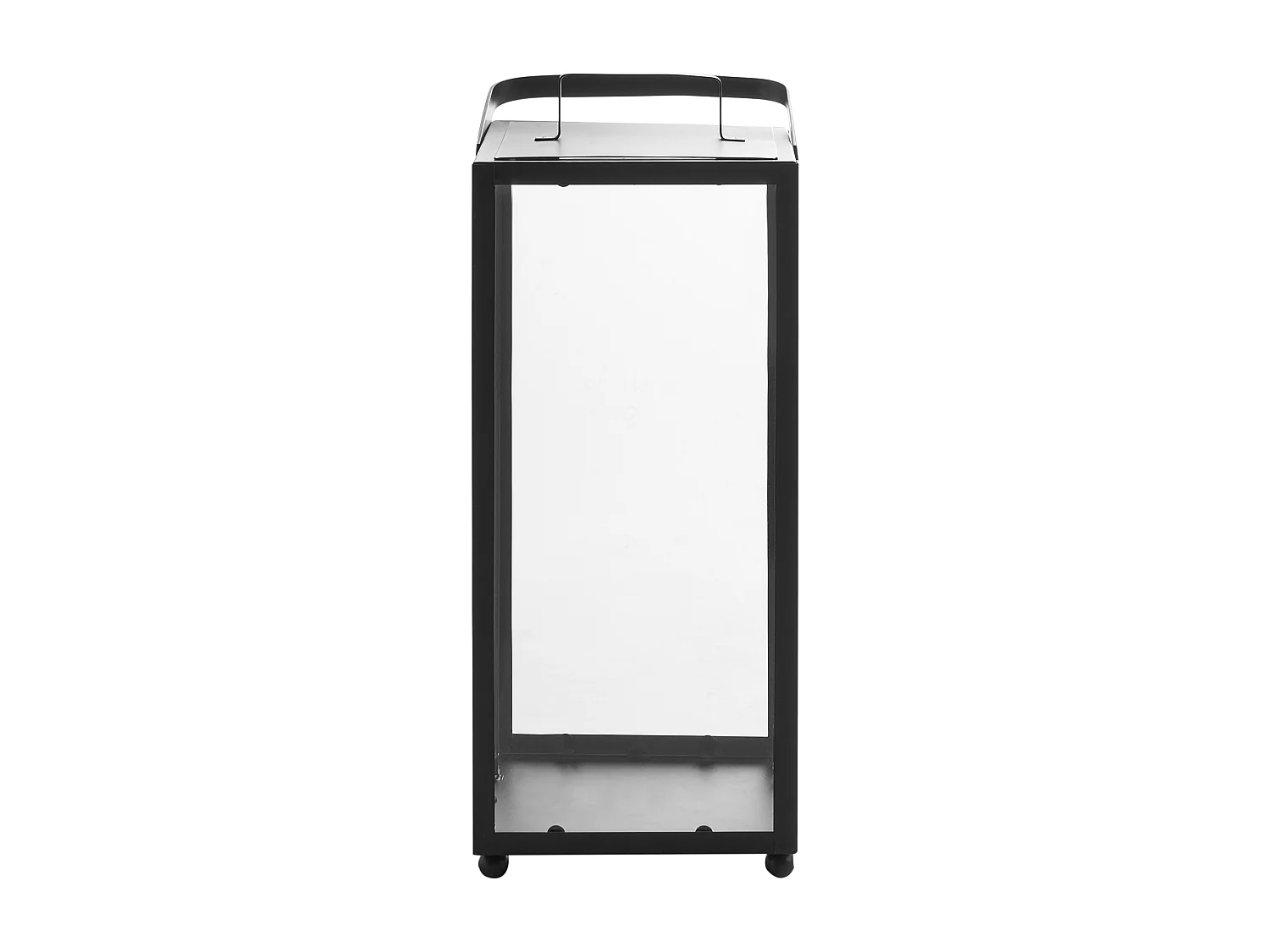 Lantaarn LEPAR Metaal 41 cm Zwart