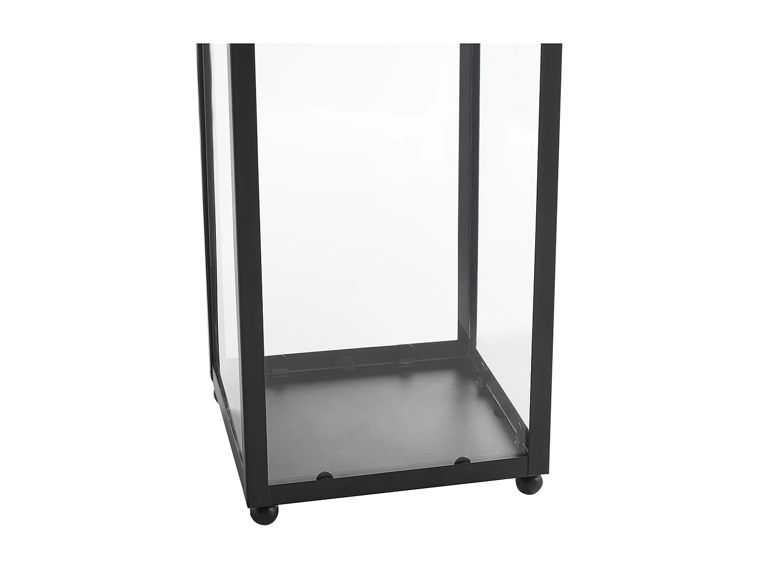 Lantaarn LEPAR Metaal 41 cm Zwart