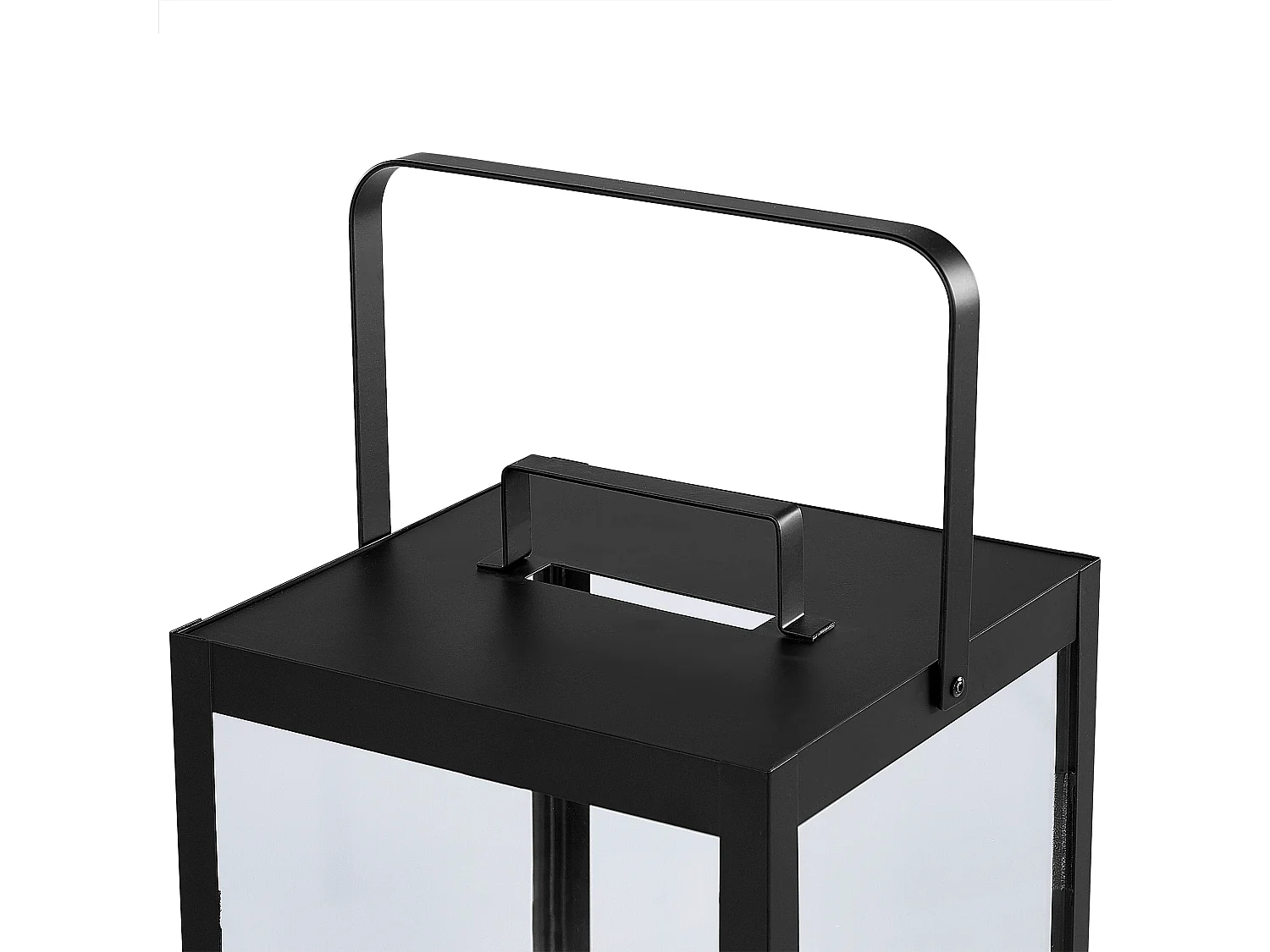 Lantaarn LEPAR Metaal 41 cm Zwart