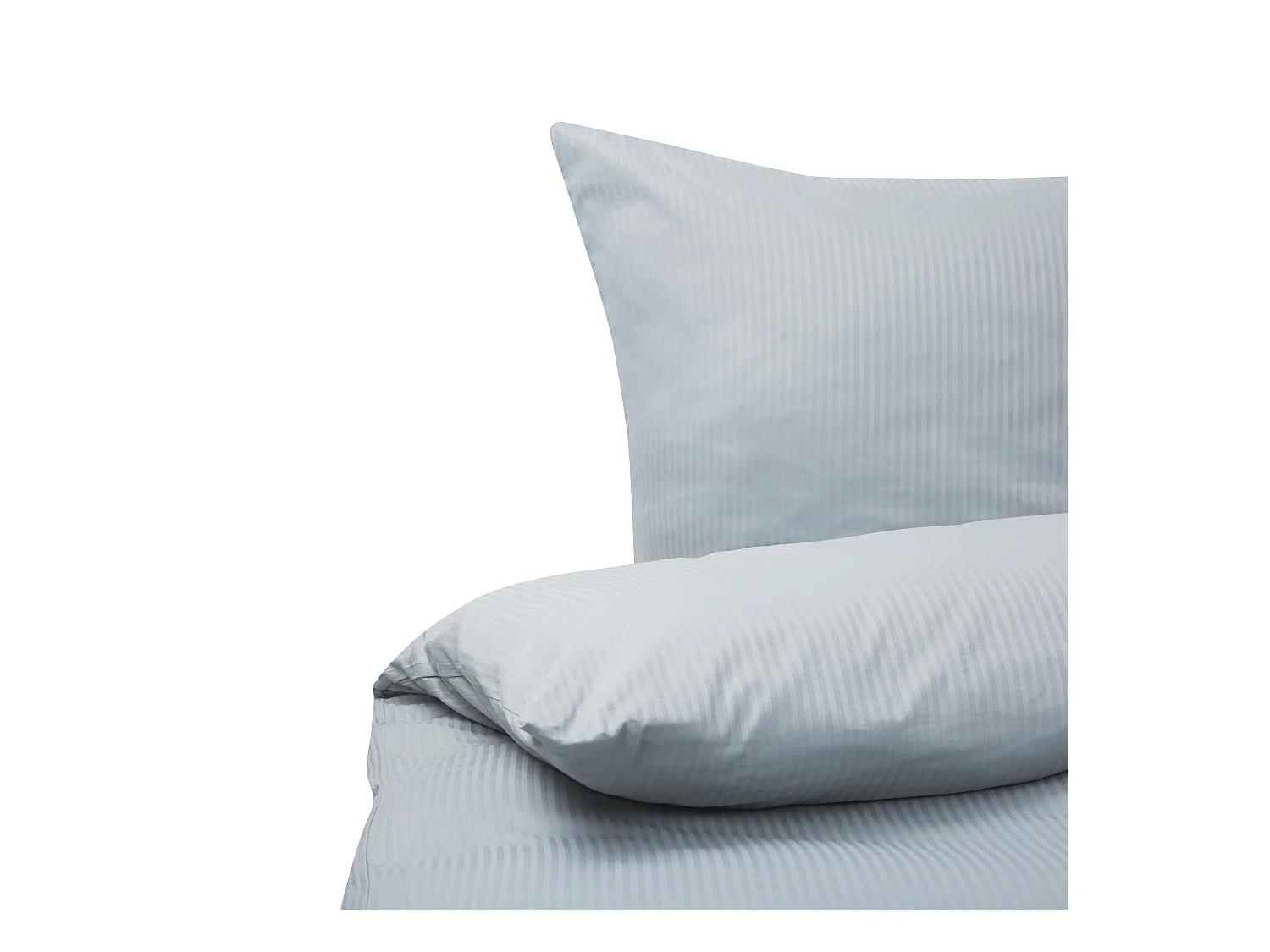 Bettwäsche Set grau 3-teilig Komfortgröße 220x240 cm mit Knöpfen Avondale