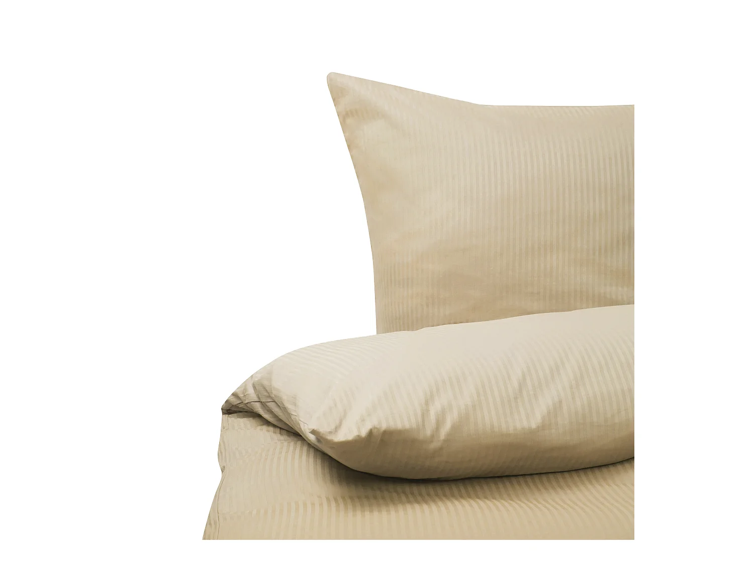 Ensemble de housses de couette AVONDALE Satin de coton 220 x 240 cm Beige