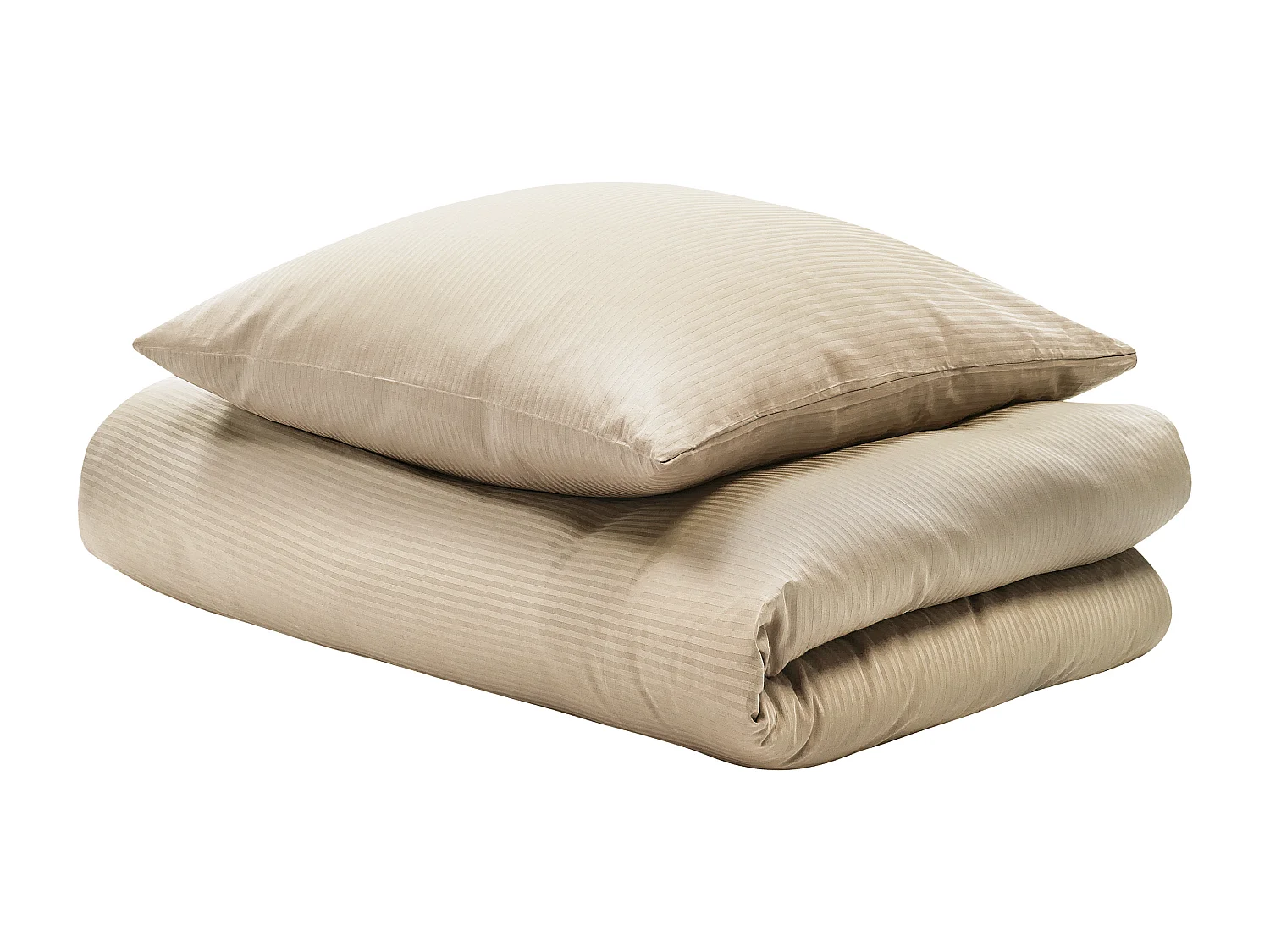 Dekbedovertrekset AVONDALE Satijn katoen 220 x 240 cm Beige