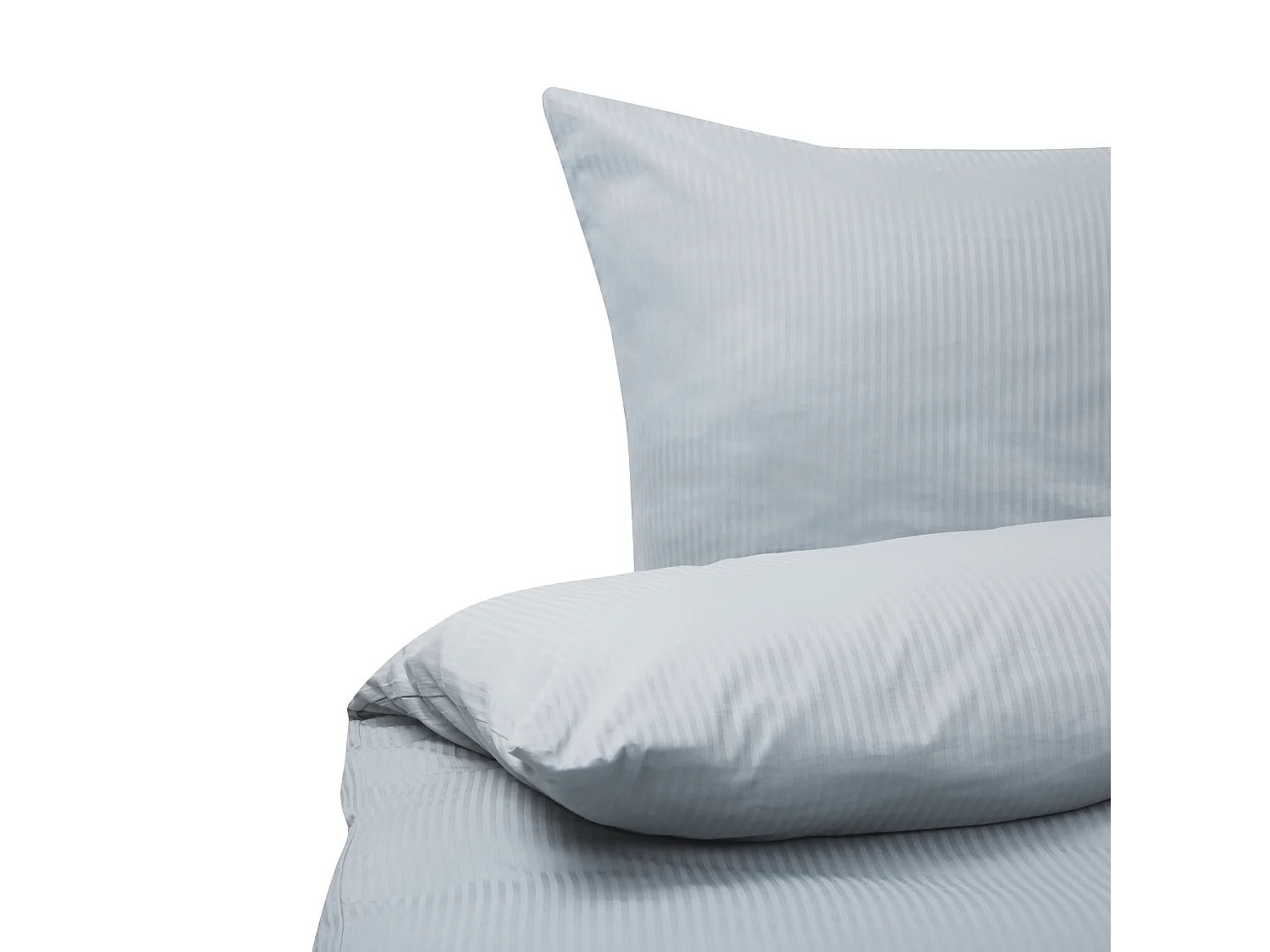 Set Copripiumino AVONDALE Raso di Cotone 200 x 220 cm Grigio