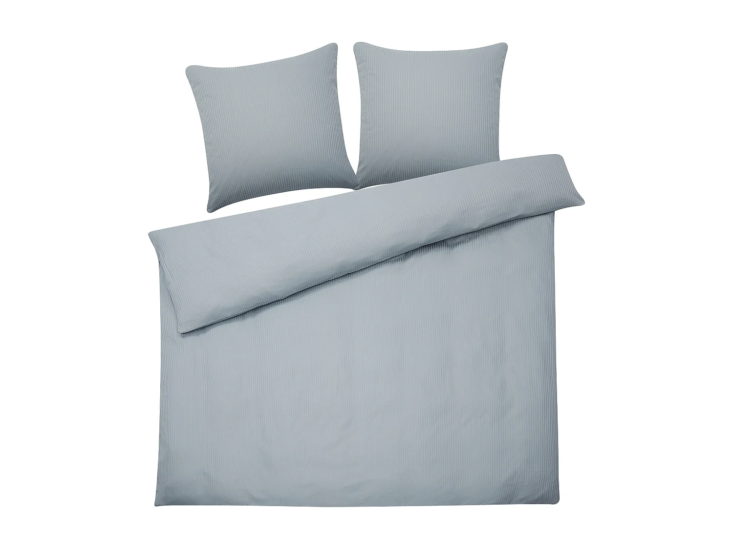 Set Copripiumino AVONDALE Raso di Cotone 200 x 220 cm Grigio