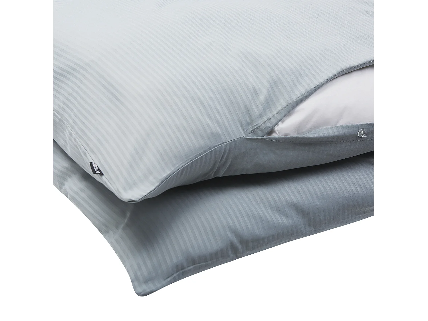 Set Copripiumino AVONDALE Raso di Cotone 200 x 220 cm Grigio