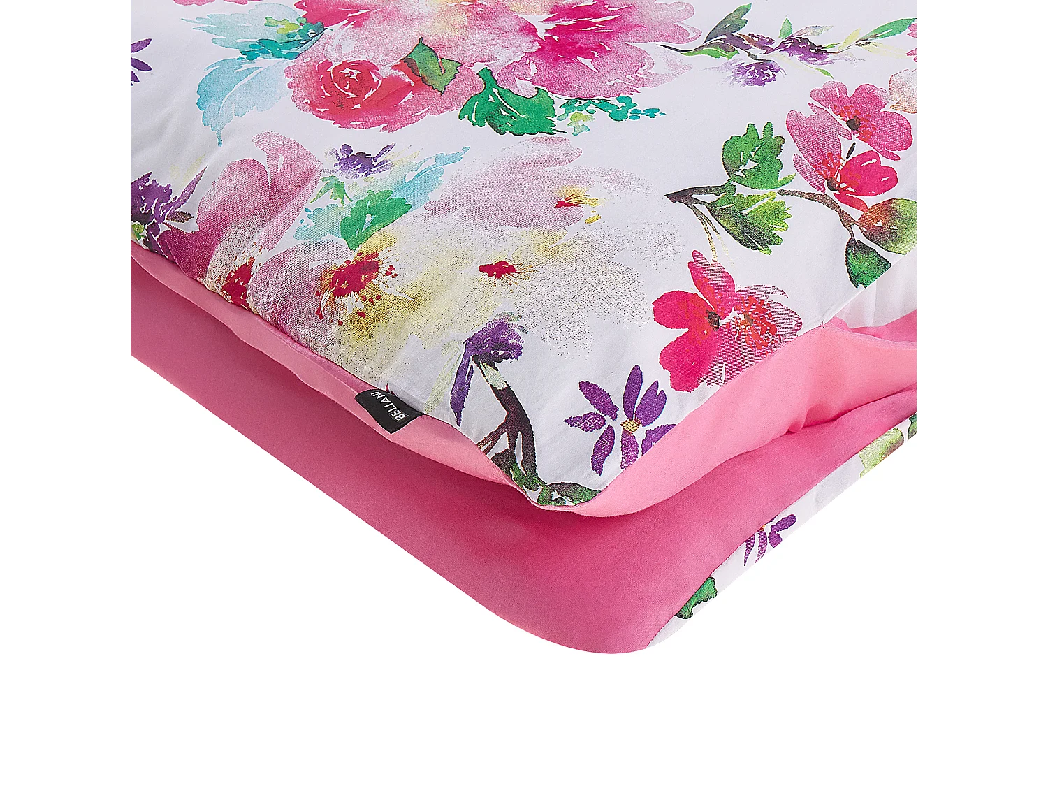 Ensemble de housses de couette LARYNHILL Satin de coton 155 x 220 cm Rose