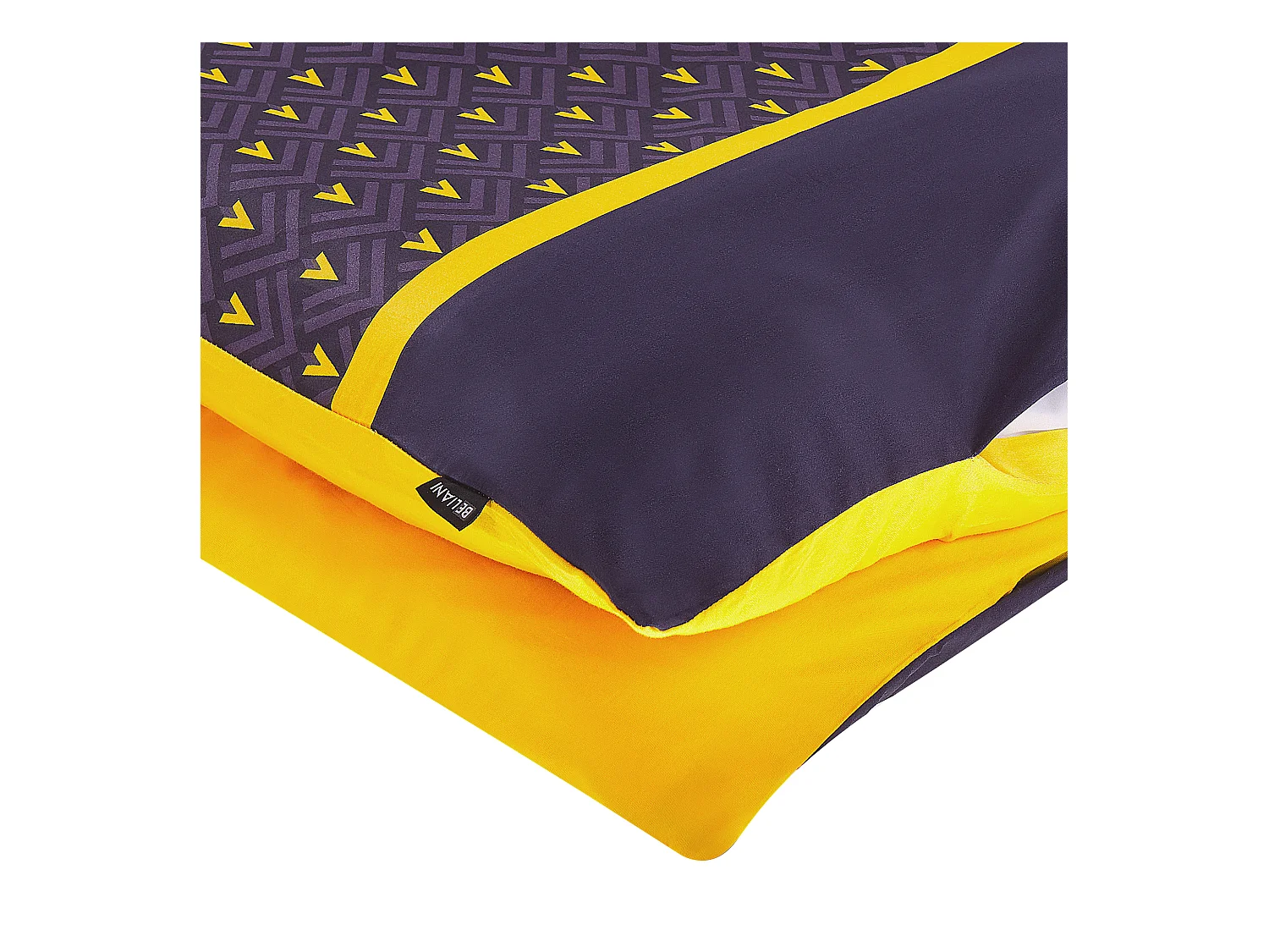 Conjunto de fundas de edredón WALLINGFORD Satén de algodón 155 x 220 cm Azul