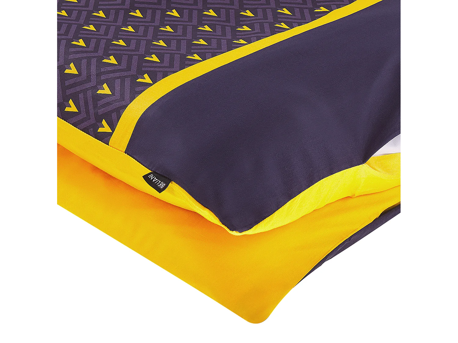 Conjunto de capas de edredão WALLINGFORD Cetim de algodão 155 x 220 cm Azul