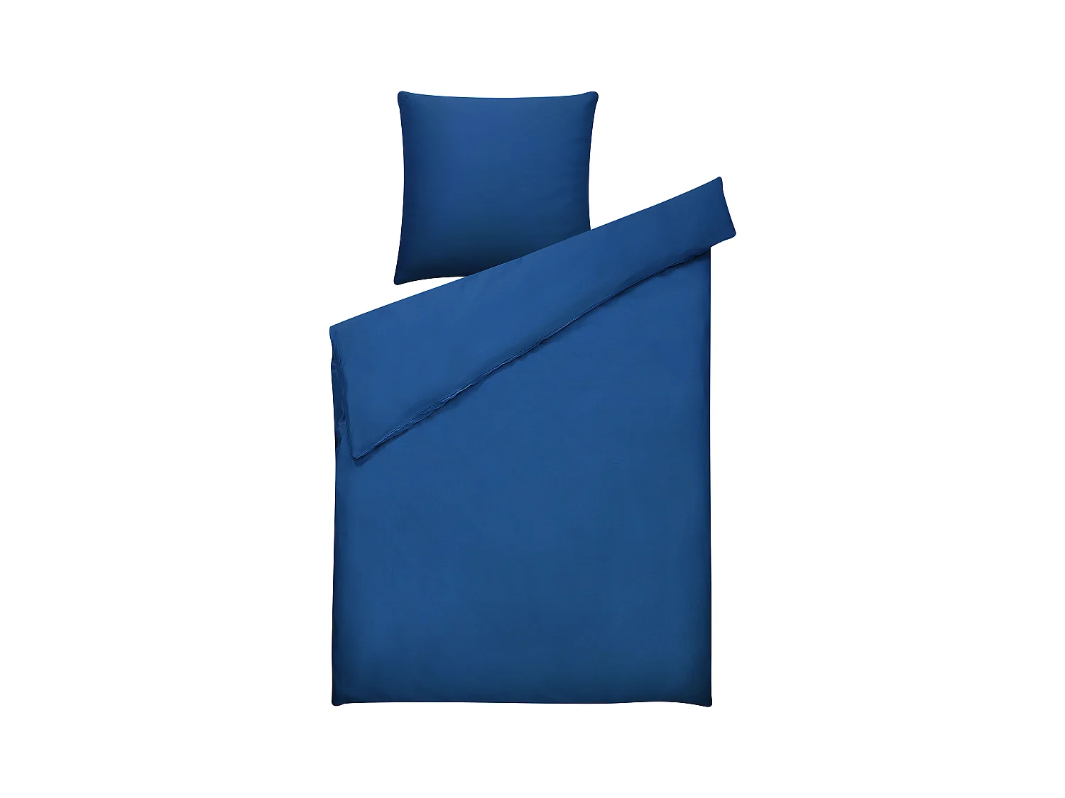 Conjunto de fundas de edredón HARMONRIDGE Satén de algodón 135 x 200 cm Azul oscuro